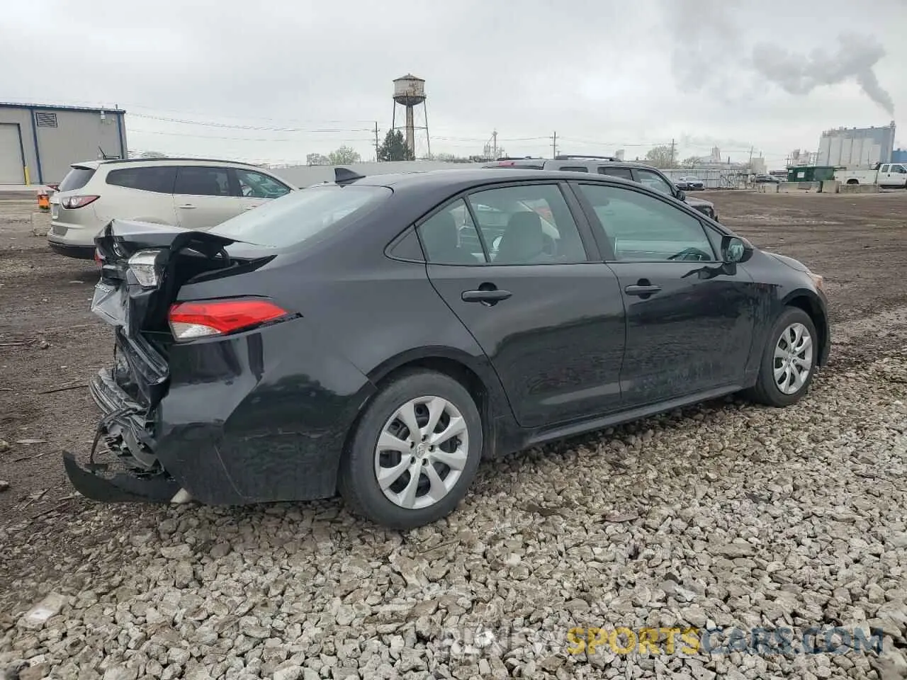 3 fotografías del automóvil dañado 5YFEPMAE4MP176550 TOYOTA COROLLA 2021