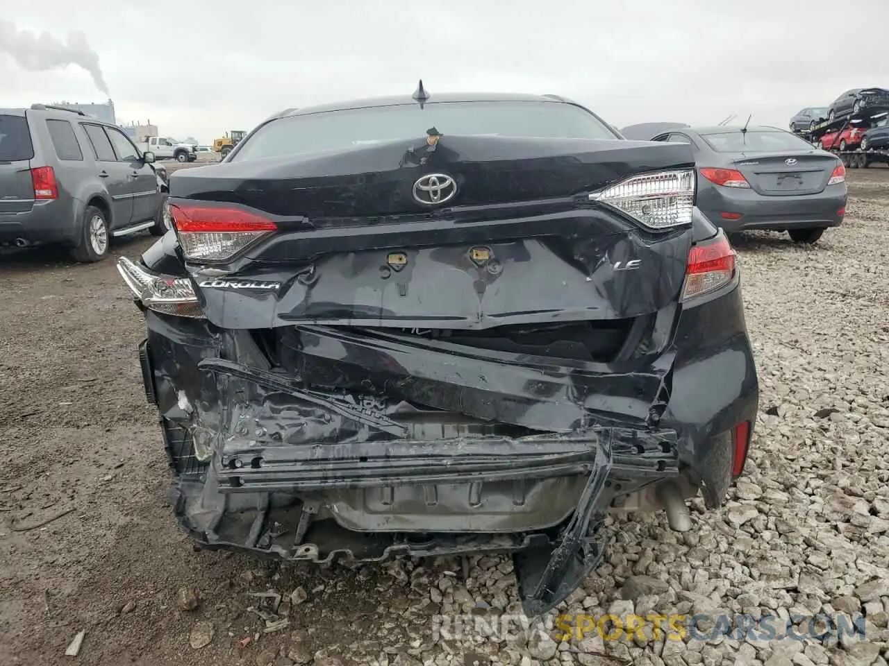6 fotografías del automóvil dañado 5YFEPMAE4MP176550 TOYOTA COROLLA 2021