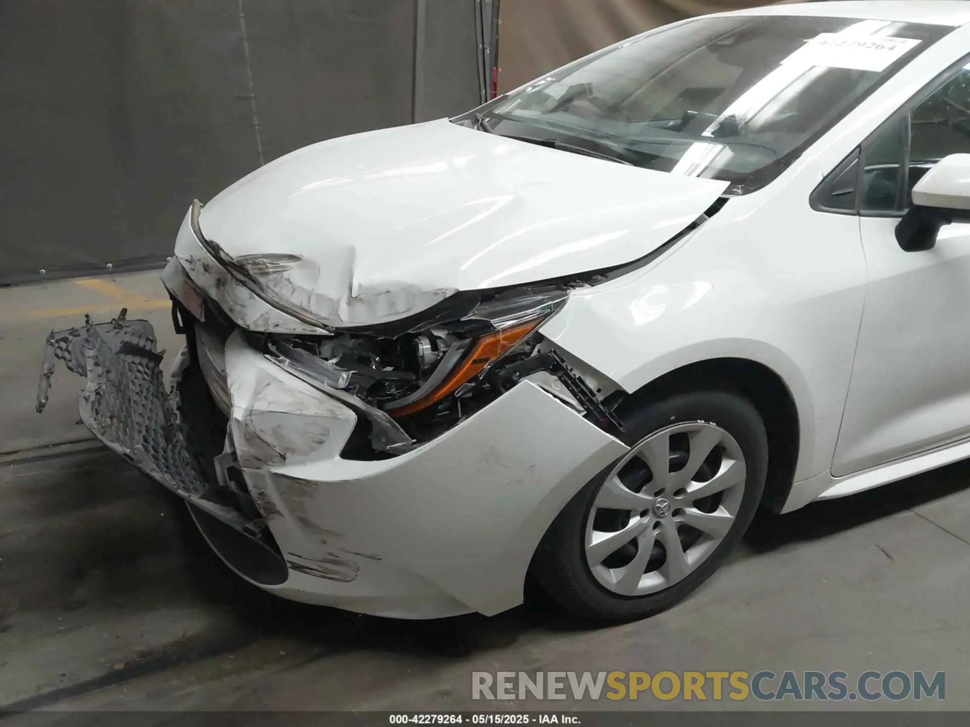 6 fotografías del automóvil dañado 5YFEPMAE4MP176743 TOYOTA COROLLA 2021