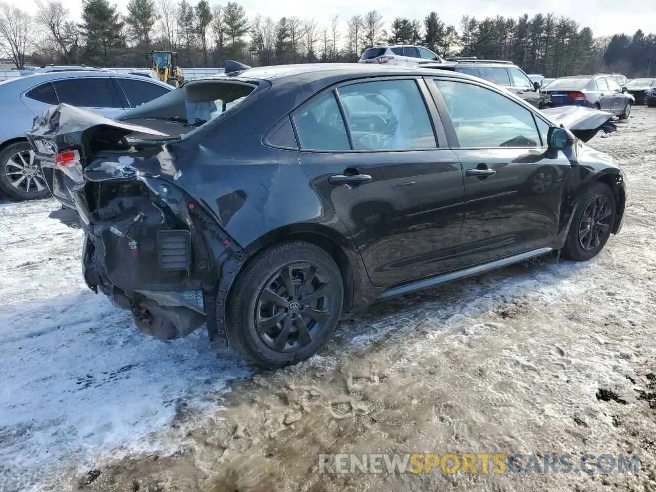 3 fotografías del automóvil dañado 5YFEPMAE4MP177231 TOYOTA COROLLA 2021
