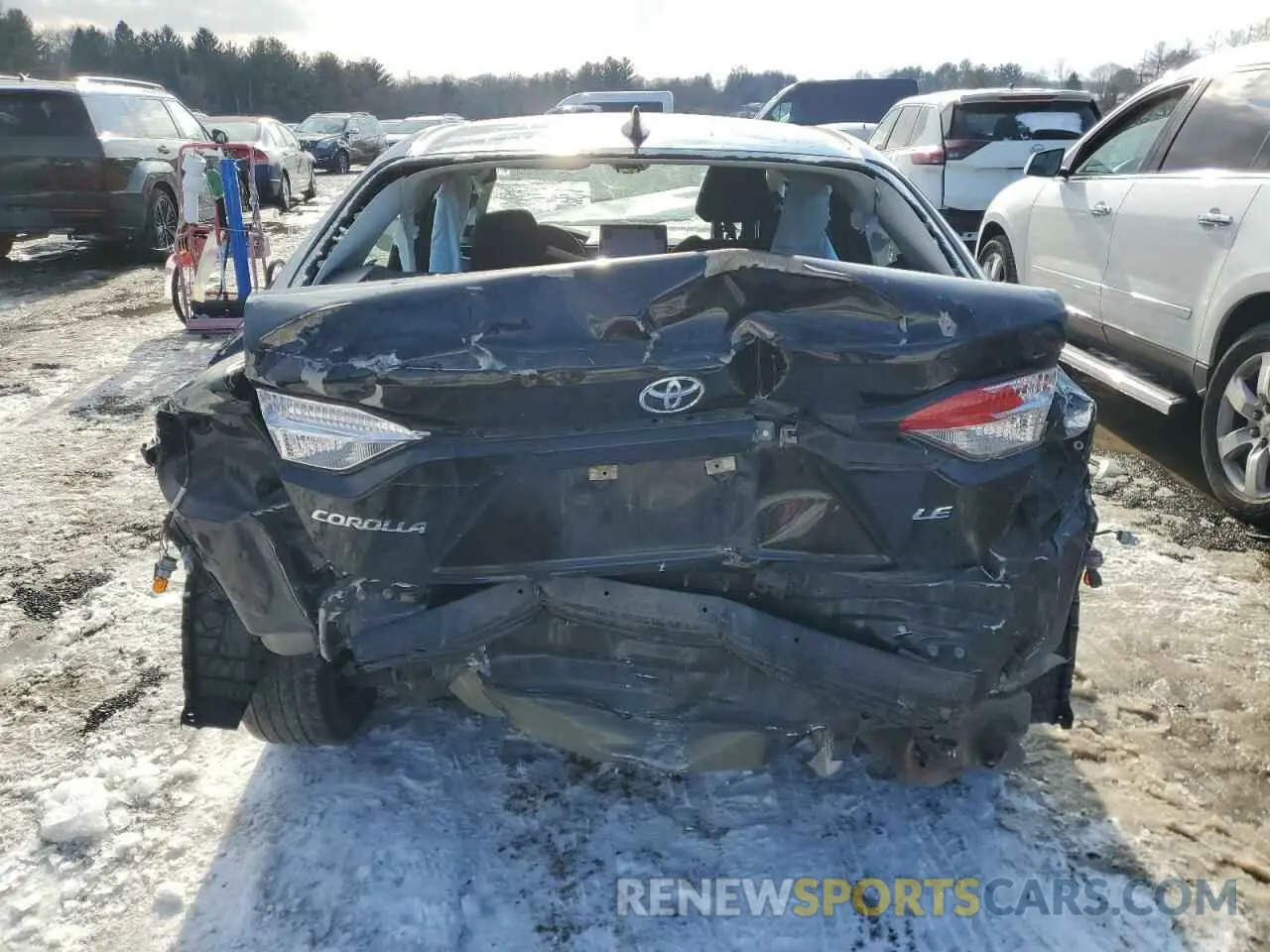 6 fotografías del automóvil dañado 5YFEPMAE4MP177231 TOYOTA COROLLA 2021