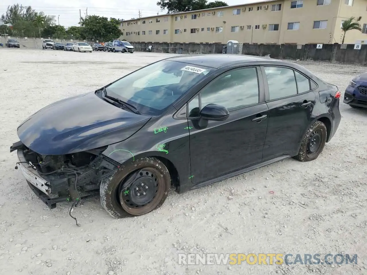 1 fotografías del automóvil dañado 5YFEPMAE4MP177469 TOYOTA COROLLA 2021