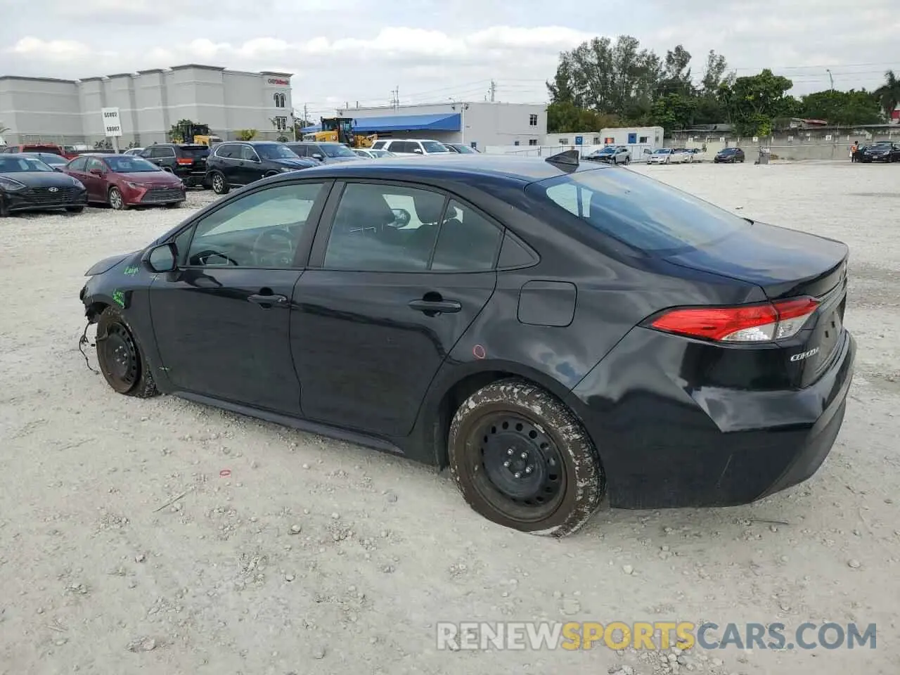 2 fotografías del automóvil dañado 5YFEPMAE4MP177469 TOYOTA COROLLA 2021