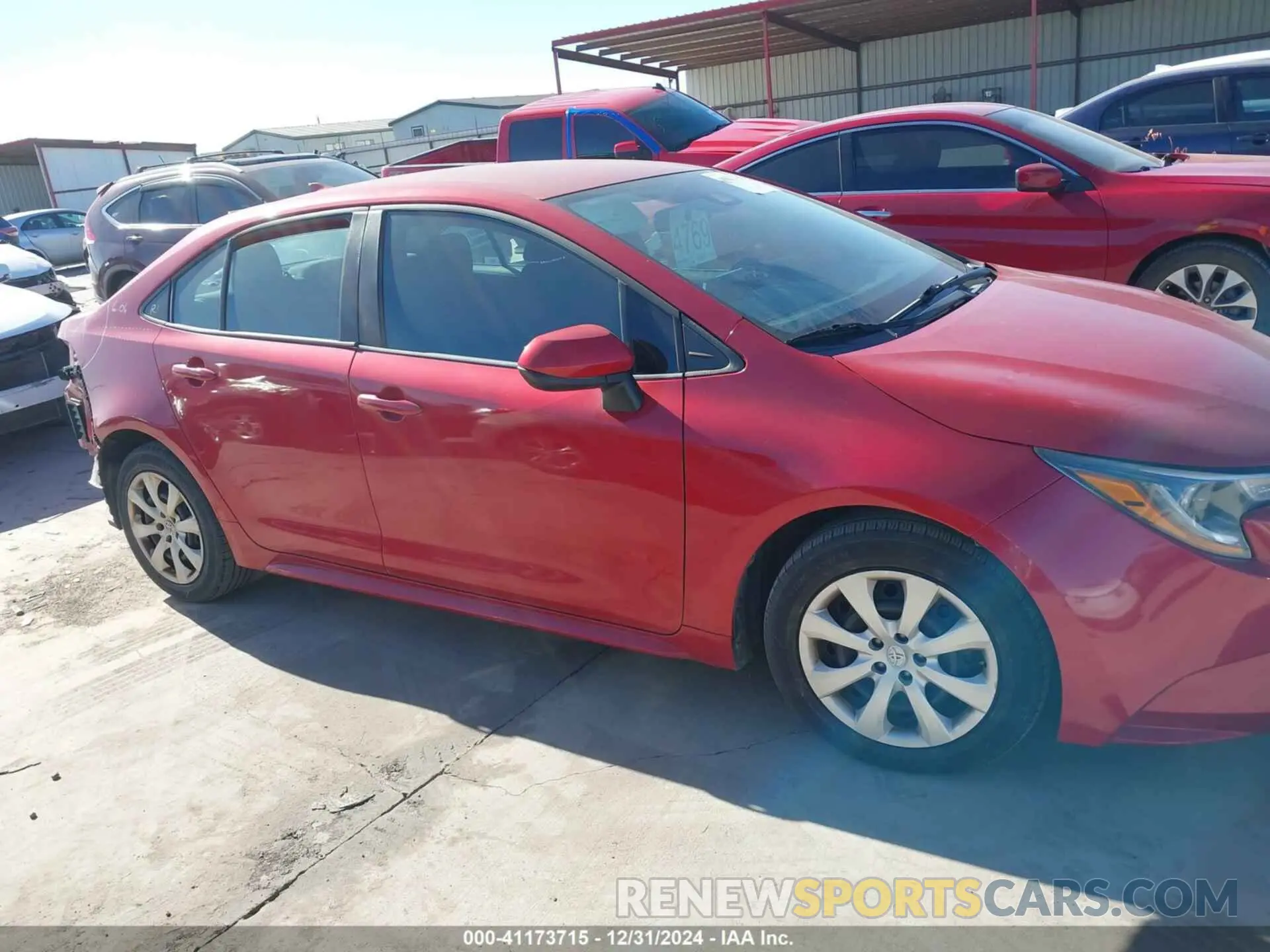 14 fotografías del automóvil dañado 5YFEPMAE4MP184096 TOYOTA COROLLA 2021