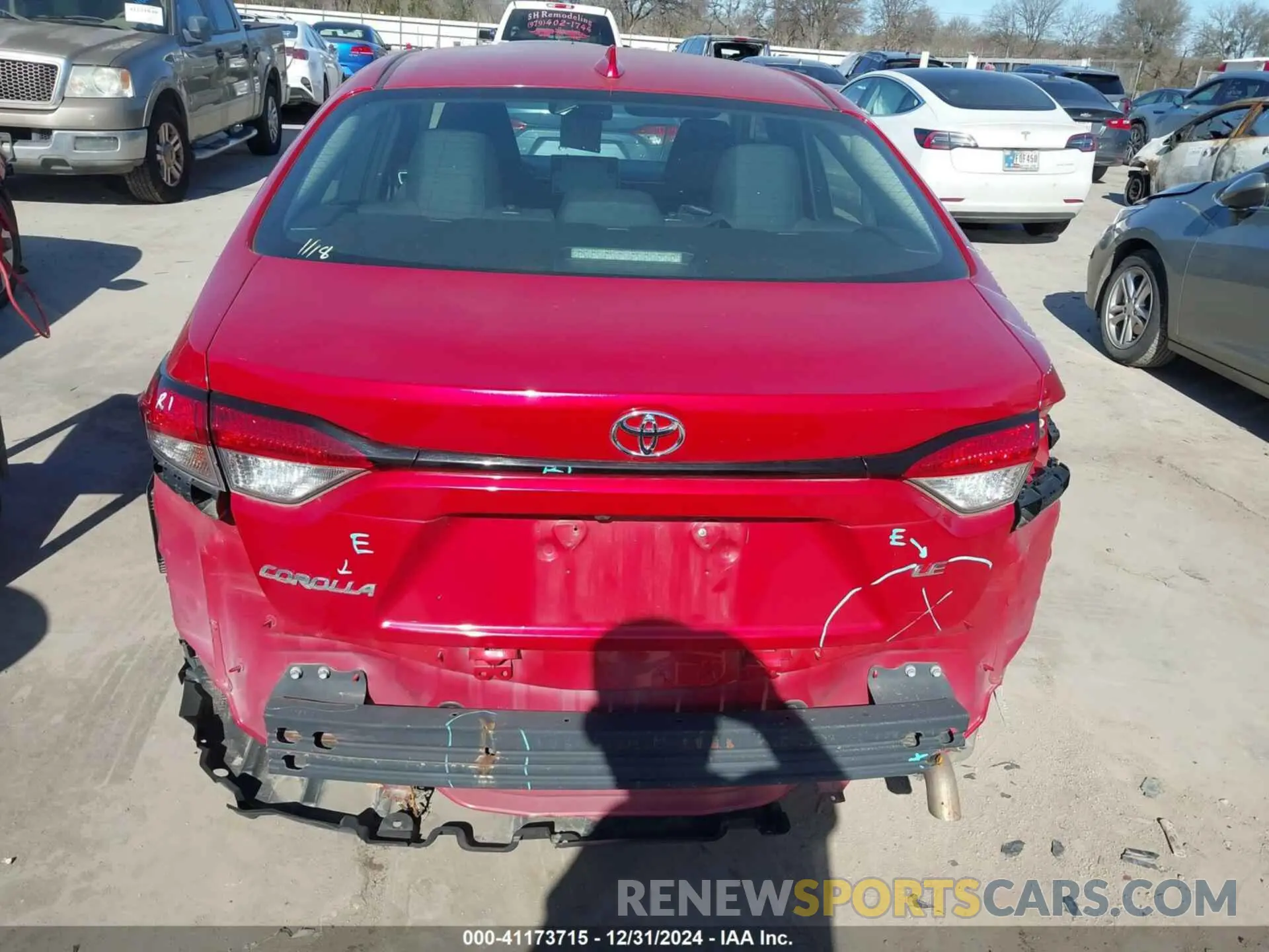 17 fotografías del automóvil dañado 5YFEPMAE4MP184096 TOYOTA COROLLA 2021