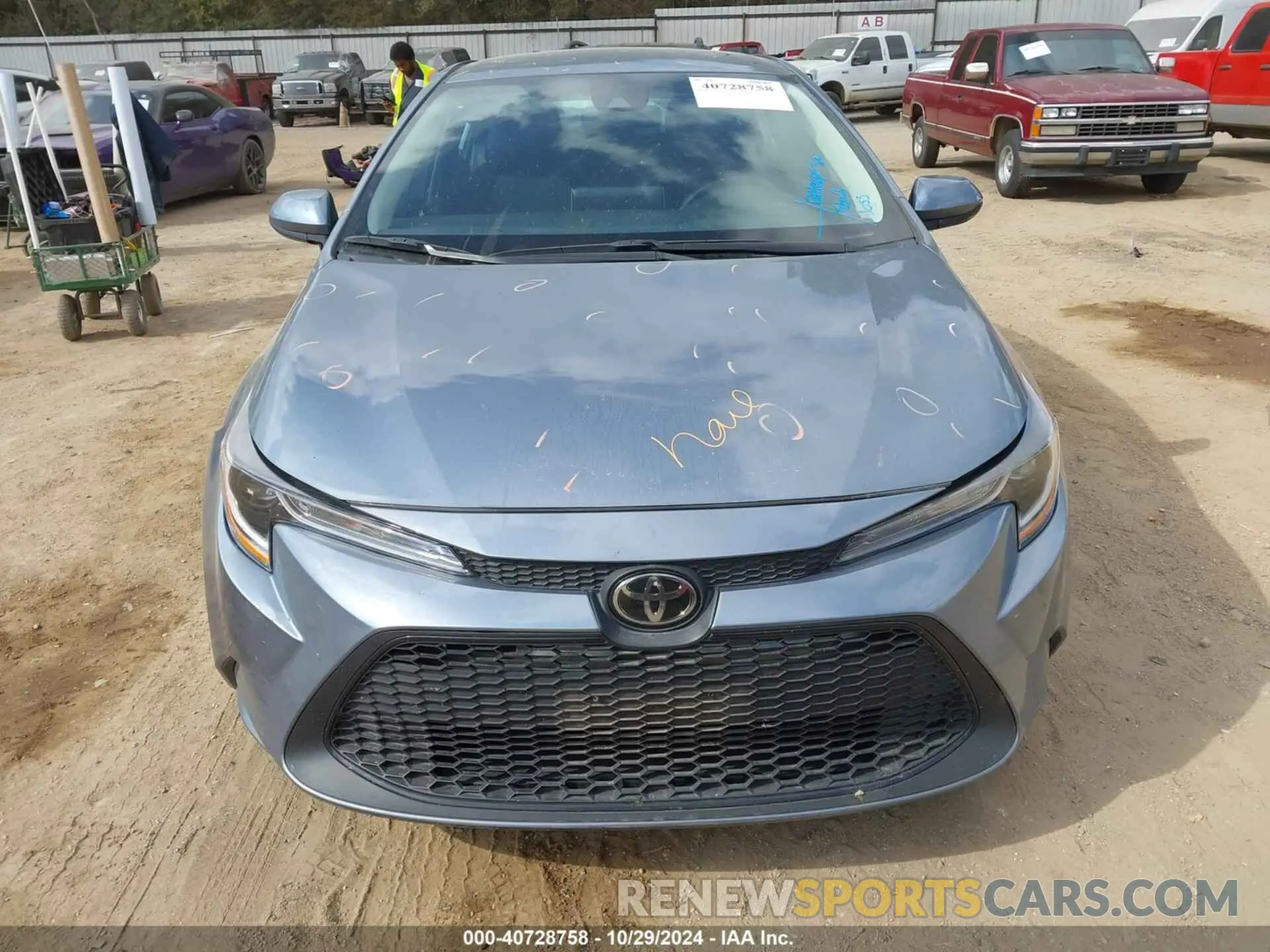 6 fotografías del automóvil dañado 5YFEPMAE4MP187838 TOYOTA COROLLA 2021