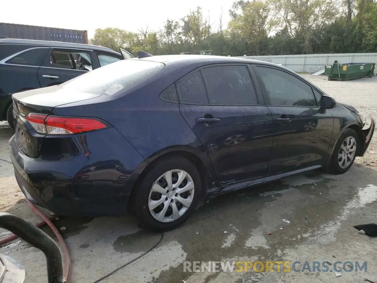 3 fotografías del automóvil dañado 5YFEPMAE4MP189170 TOYOTA COROLLA 2021
