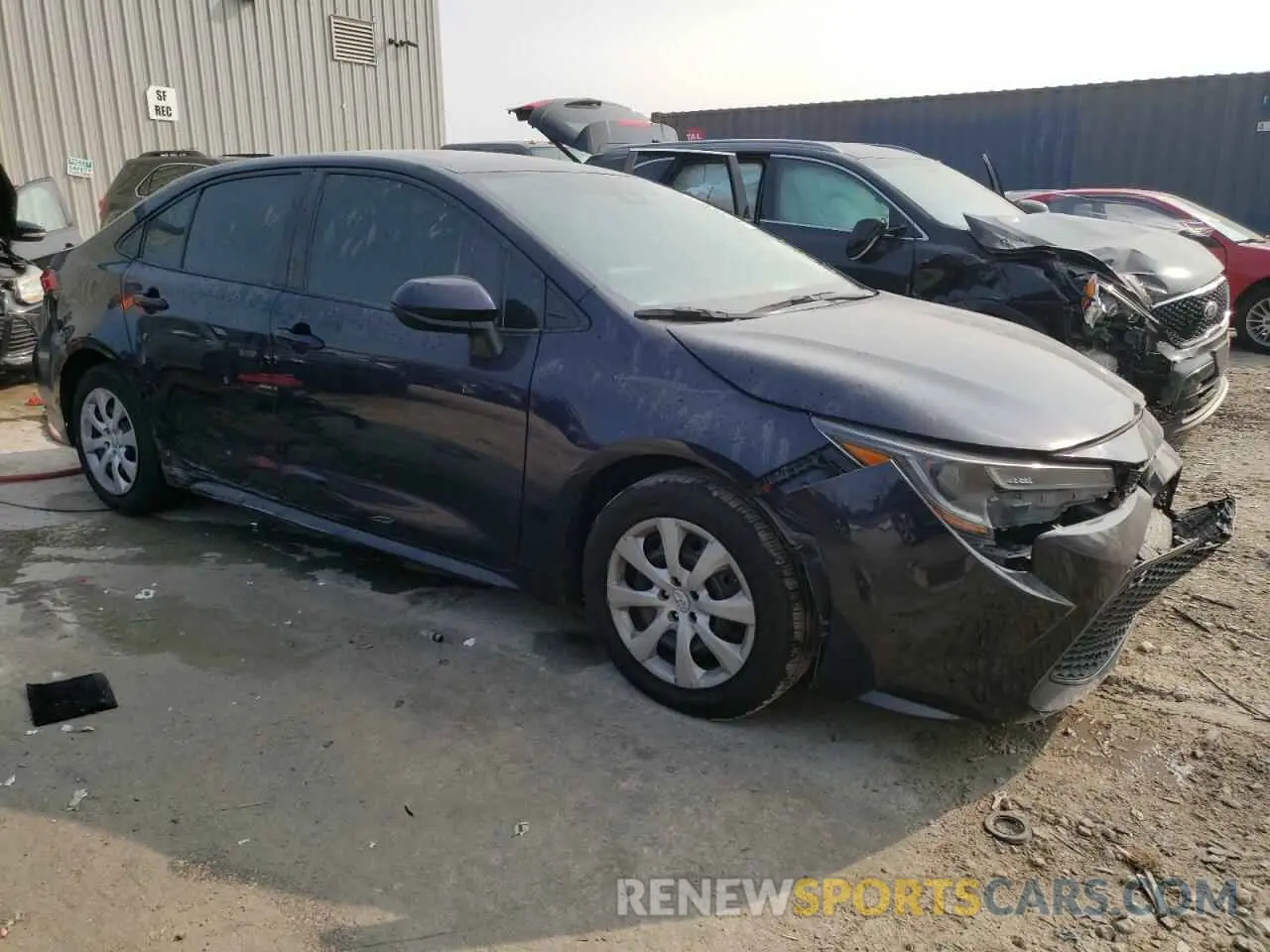 4 fotografías del automóvil dañado 5YFEPMAE4MP189170 TOYOTA COROLLA 2021