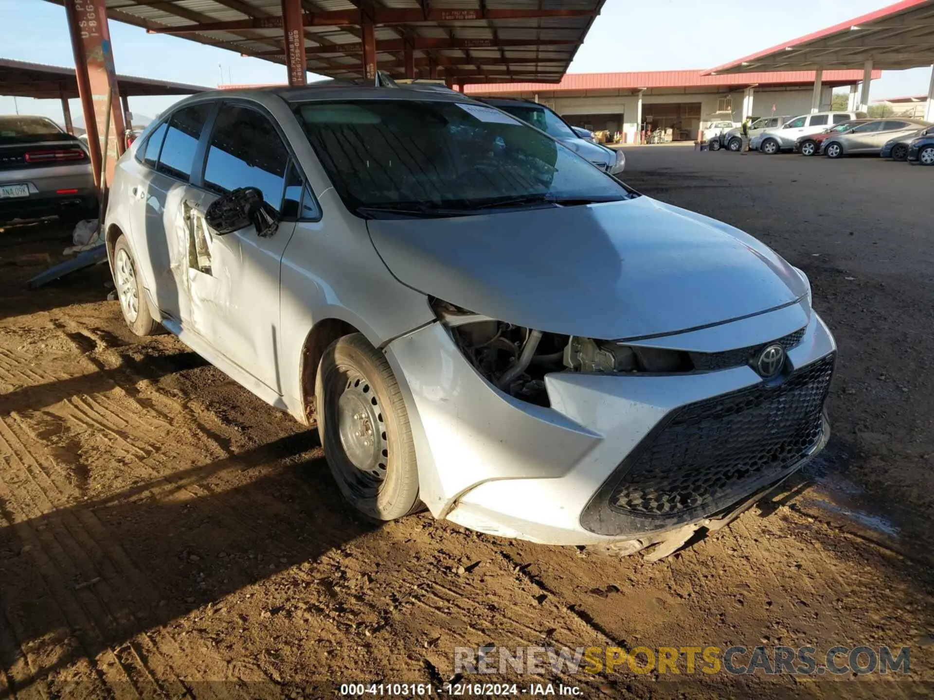 1 fotografías del automóvil dañado 5YFEPMAE4MP191940 TOYOTA COROLLA 2021