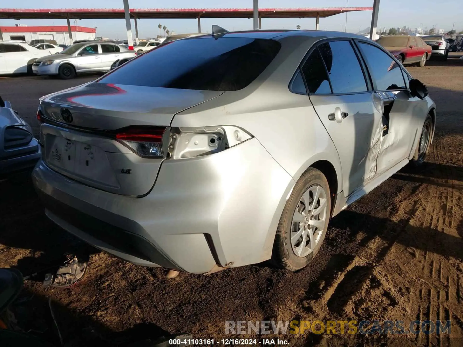 4 fotografías del automóvil dañado 5YFEPMAE4MP191940 TOYOTA COROLLA 2021