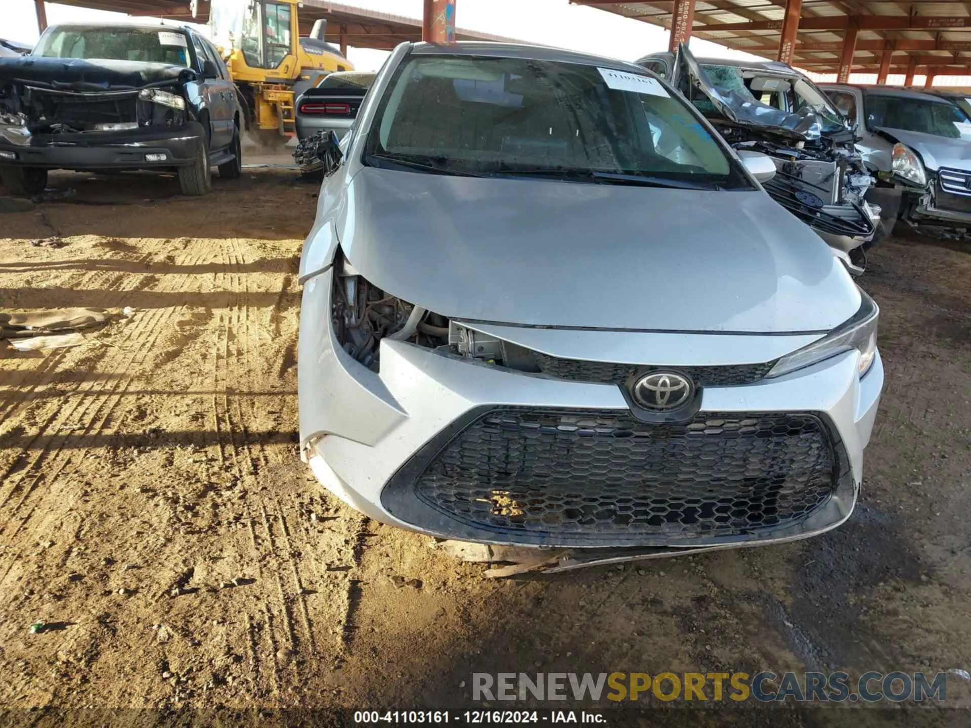6 fotografías del automóvil dañado 5YFEPMAE4MP191940 TOYOTA COROLLA 2021