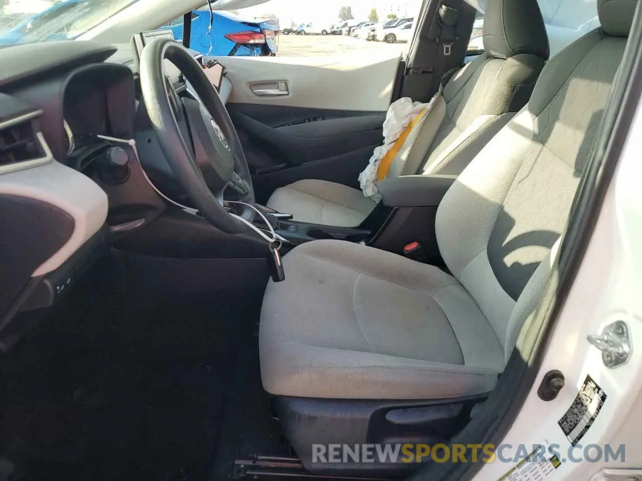 7 fotografías del automóvil dañado 5YFEPMAE4MP199665 TOYOTA COROLLA 2021