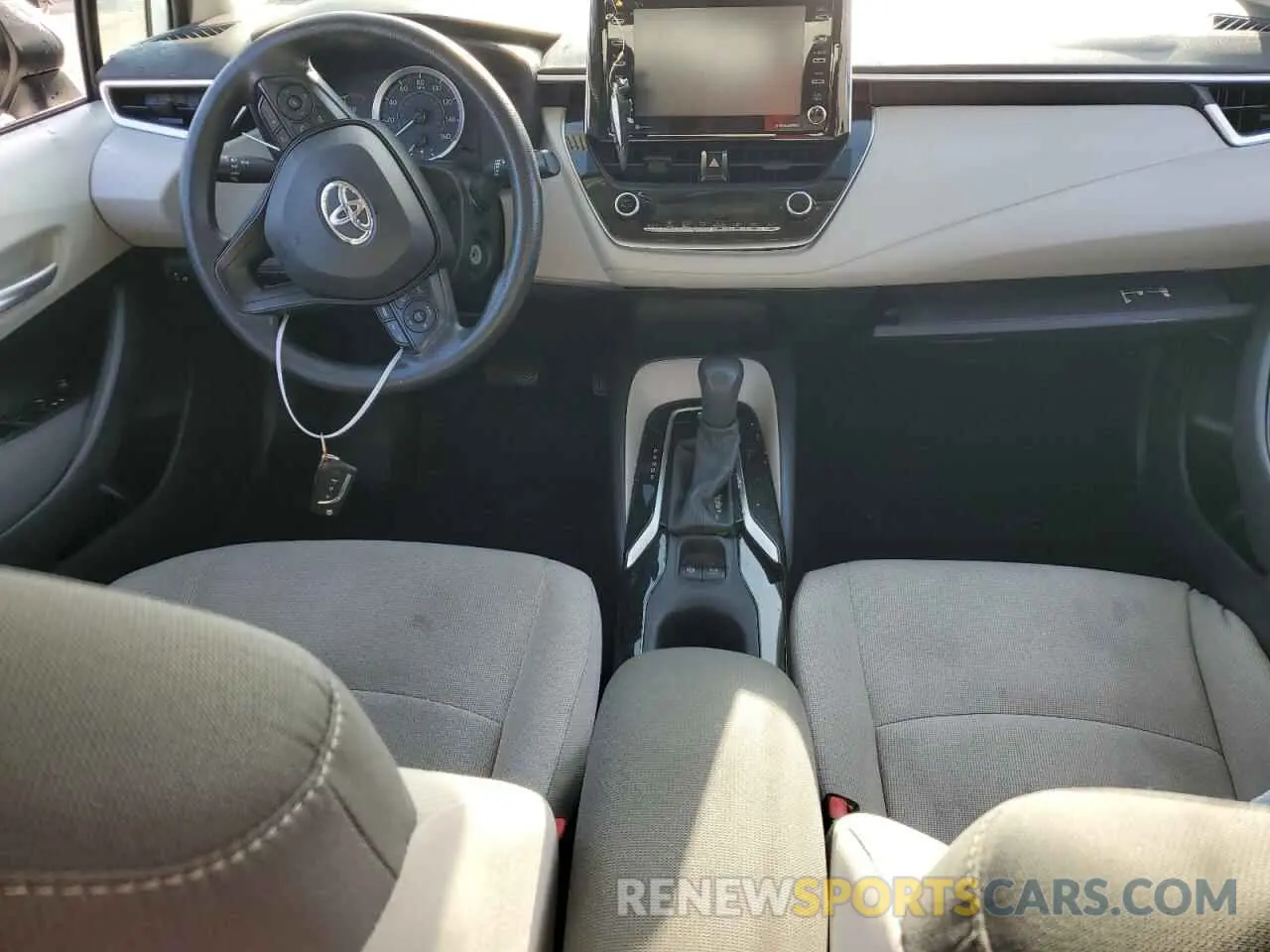 8 fotografías del automóvil dañado 5YFEPMAE4MP199665 TOYOTA COROLLA 2021