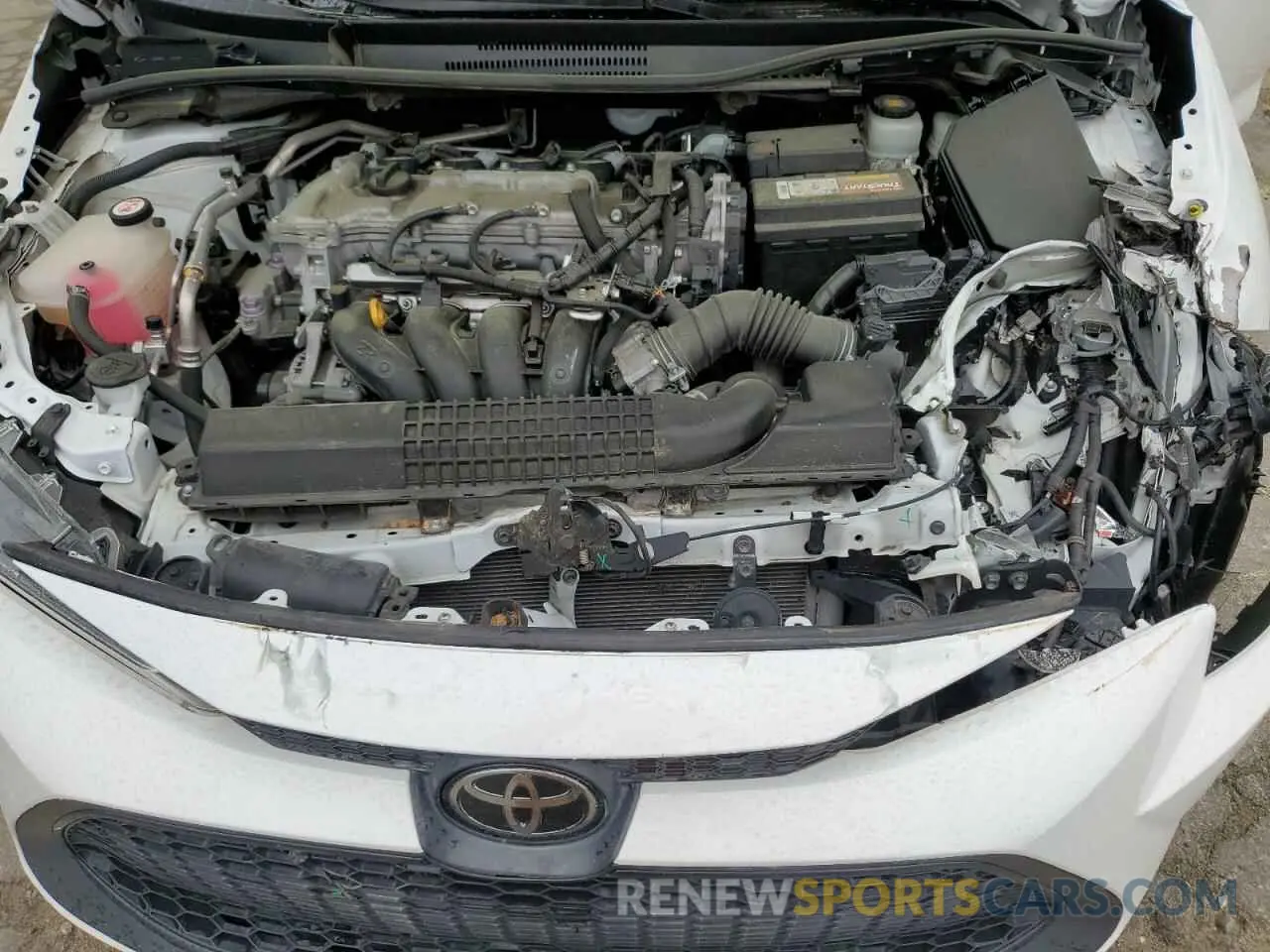 11 fotografías del automóvil dañado 5YFEPMAE4MP201785 TOYOTA COROLLA 2021