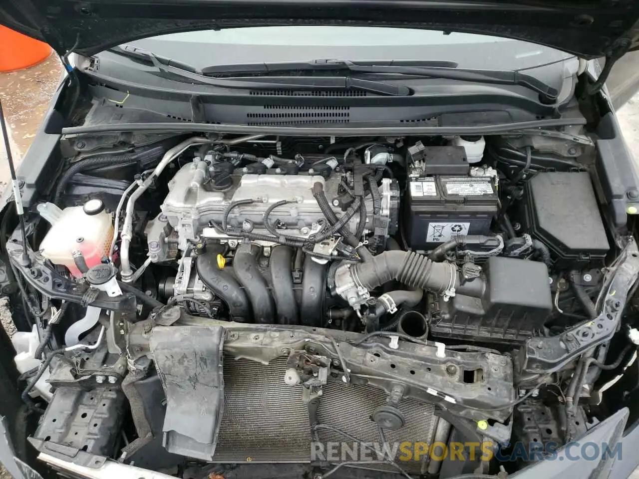 11 fotografías del automóvil dañado 5YFEPMAE4MP203746 TOYOTA COROLLA 2021