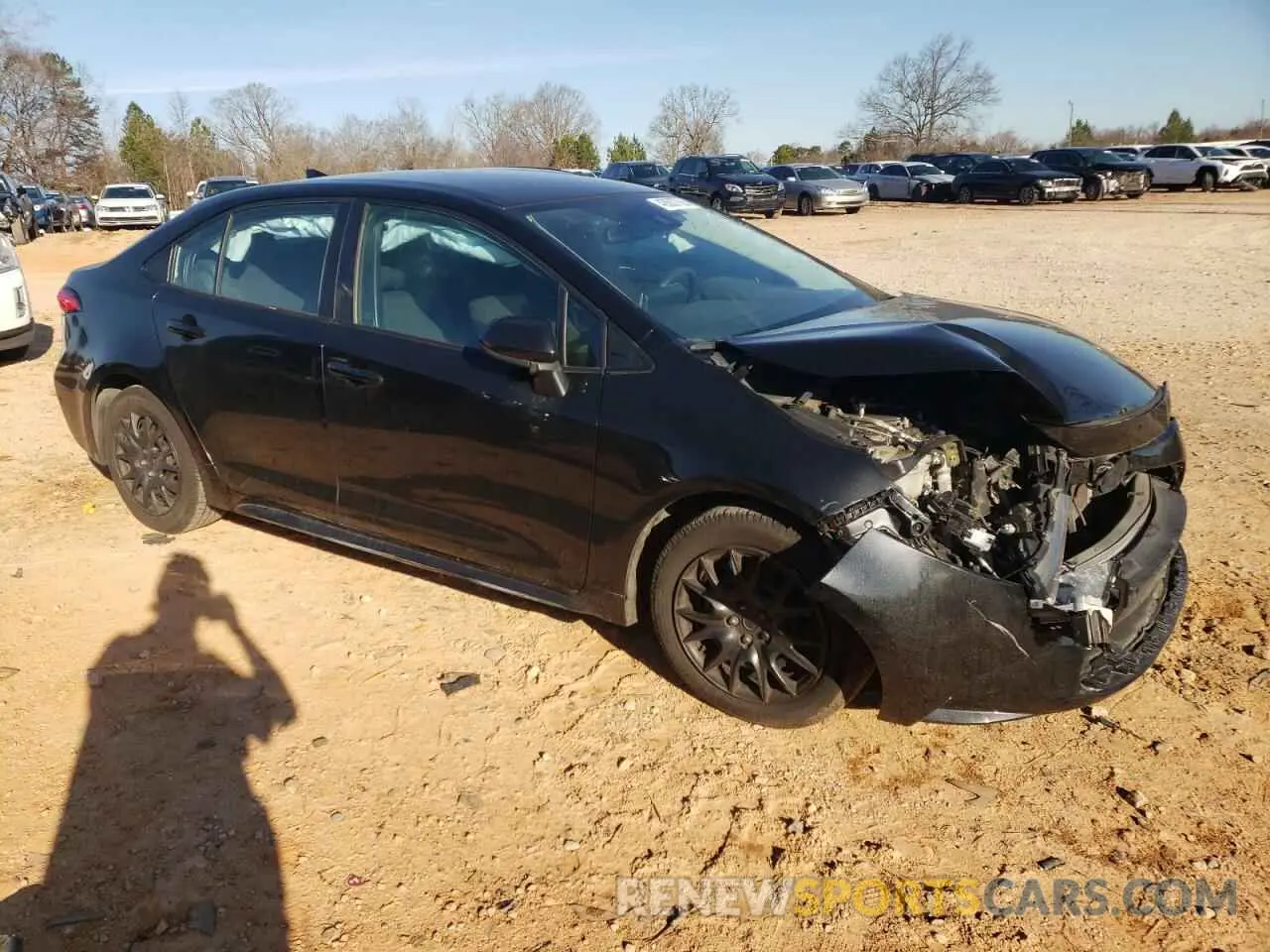 4 fotografías del automóvil dañado 5YFEPMAE4MP213032 TOYOTA COROLLA 2021