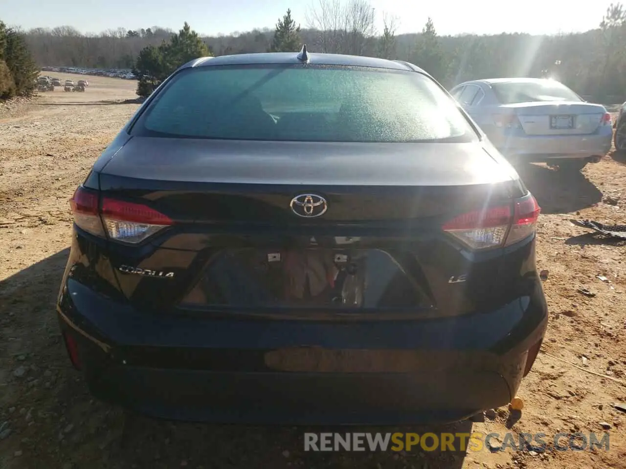 6 fotografías del automóvil dañado 5YFEPMAE4MP213032 TOYOTA COROLLA 2021