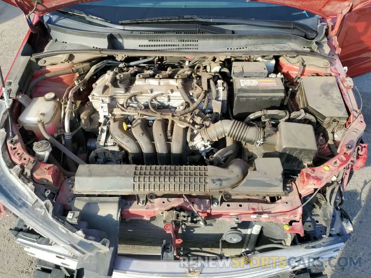 11 fotografías del automóvil dañado 5YFEPMAE4MP218683 TOYOTA COROLLA 2021