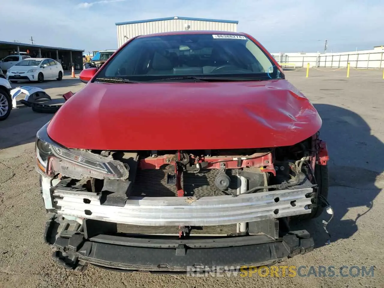 5 fotografías del automóvil dañado 5YFEPMAE4MP218683 TOYOTA COROLLA 2021