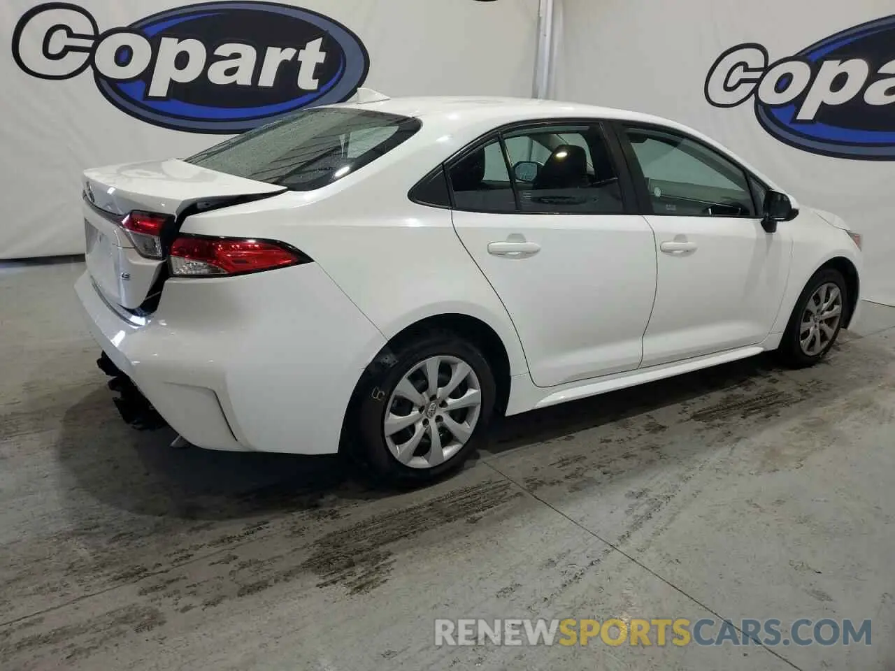 3 fotografías del automóvil dañado 5YFEPMAE4MP223575 TOYOTA COROLLA 2021