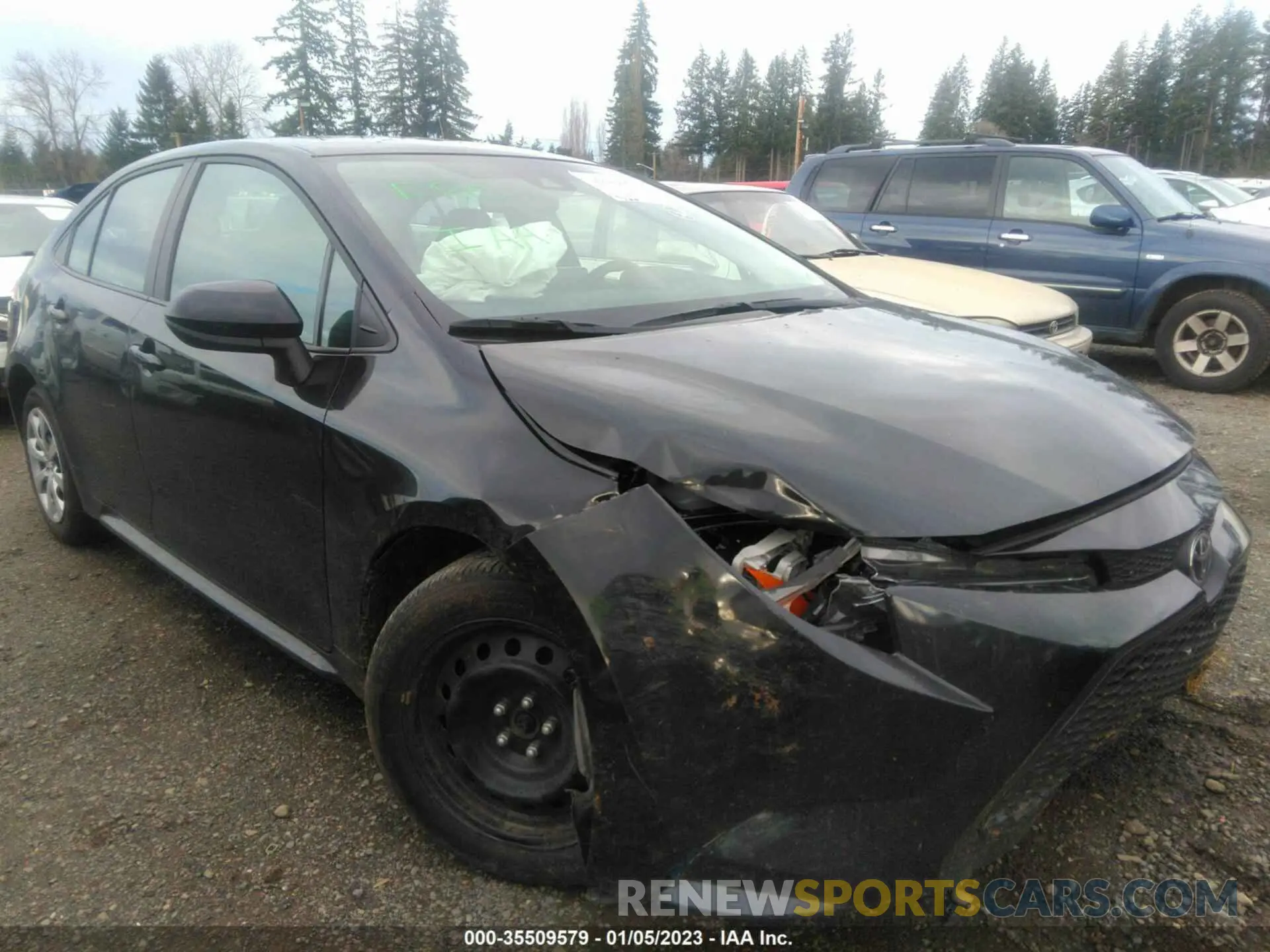 1 fotografías del automóvil dañado 5YFEPMAE4MP229585 TOYOTA COROLLA 2021