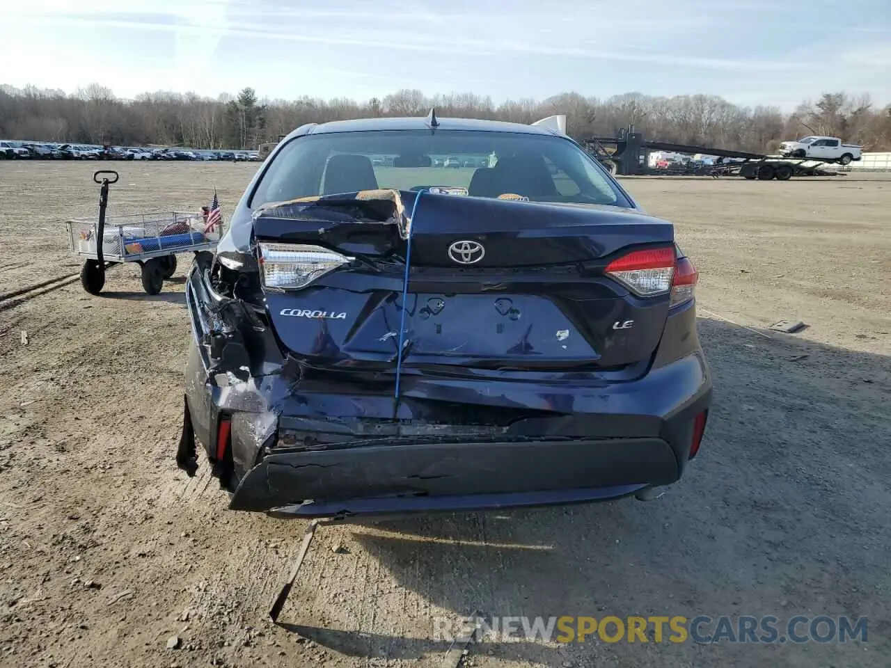 6 fotografías del automóvil dañado 5YFEPMAE4MP231403 TOYOTA COROLLA 2021