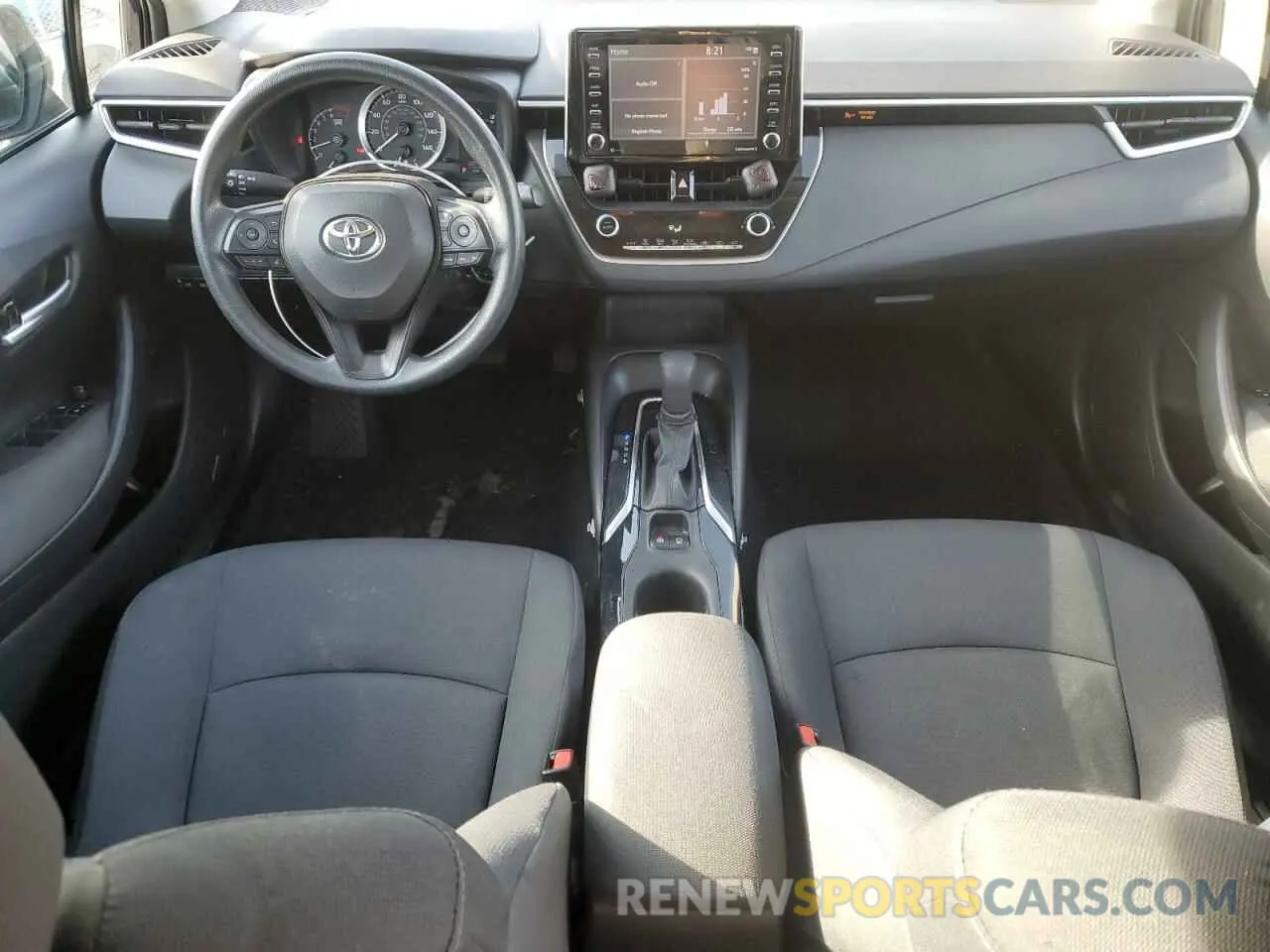 8 fotografías del automóvil dañado 5YFEPMAE4MP231403 TOYOTA COROLLA 2021