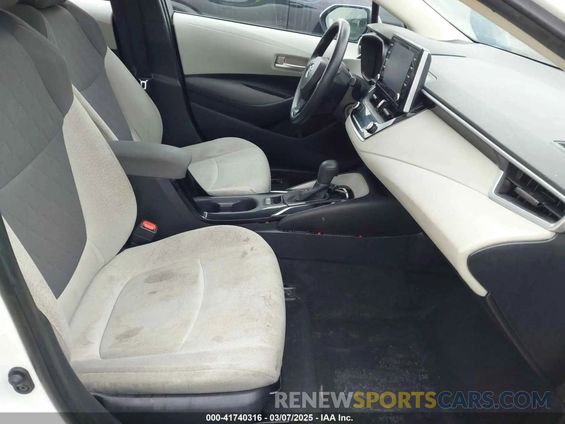 5 fotografías del automóvil dañado 5YFEPMAE4MP231949 TOYOTA COROLLA 2021