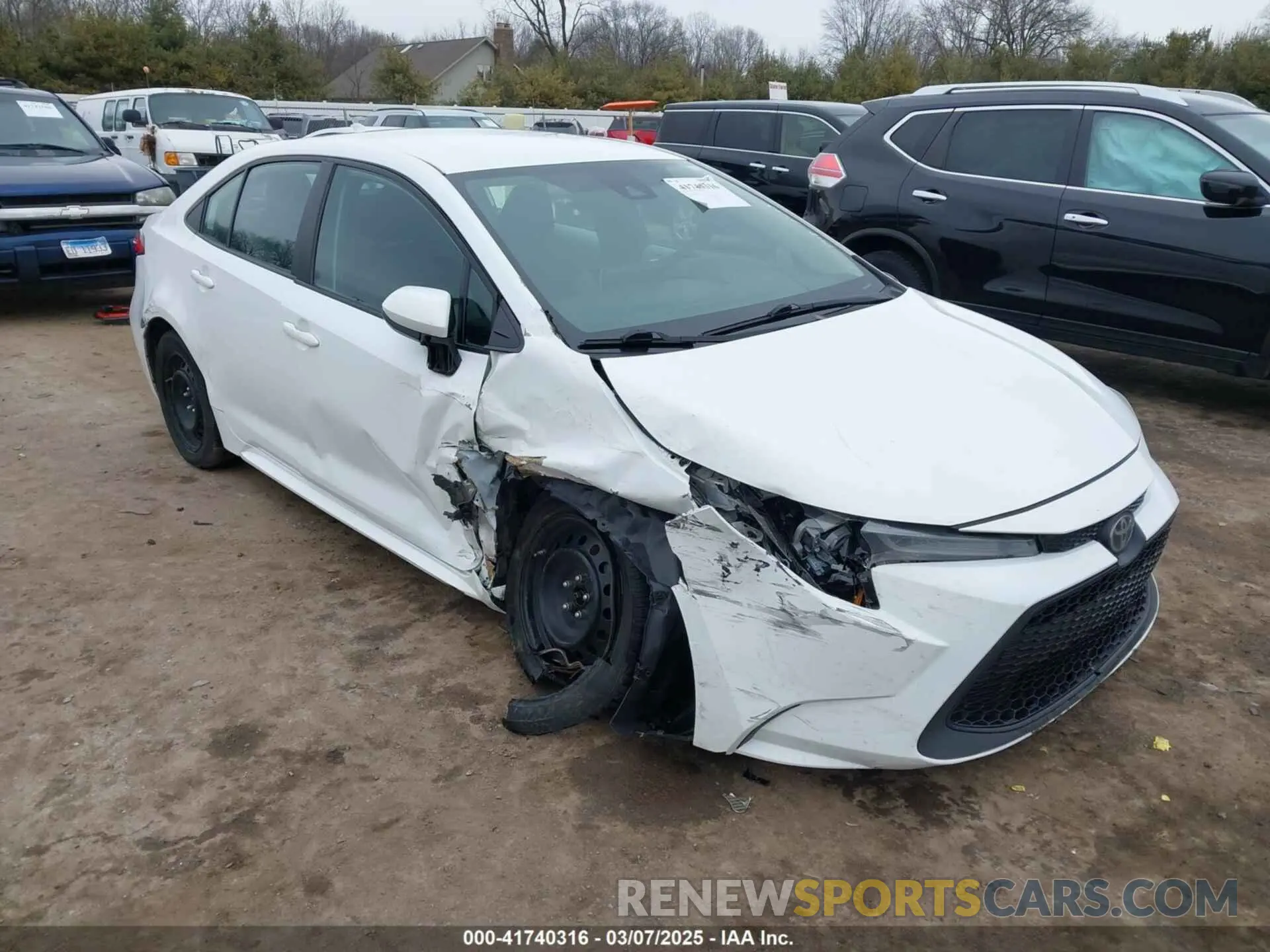 6 fotografías del automóvil dañado 5YFEPMAE4MP231949 TOYOTA COROLLA 2021