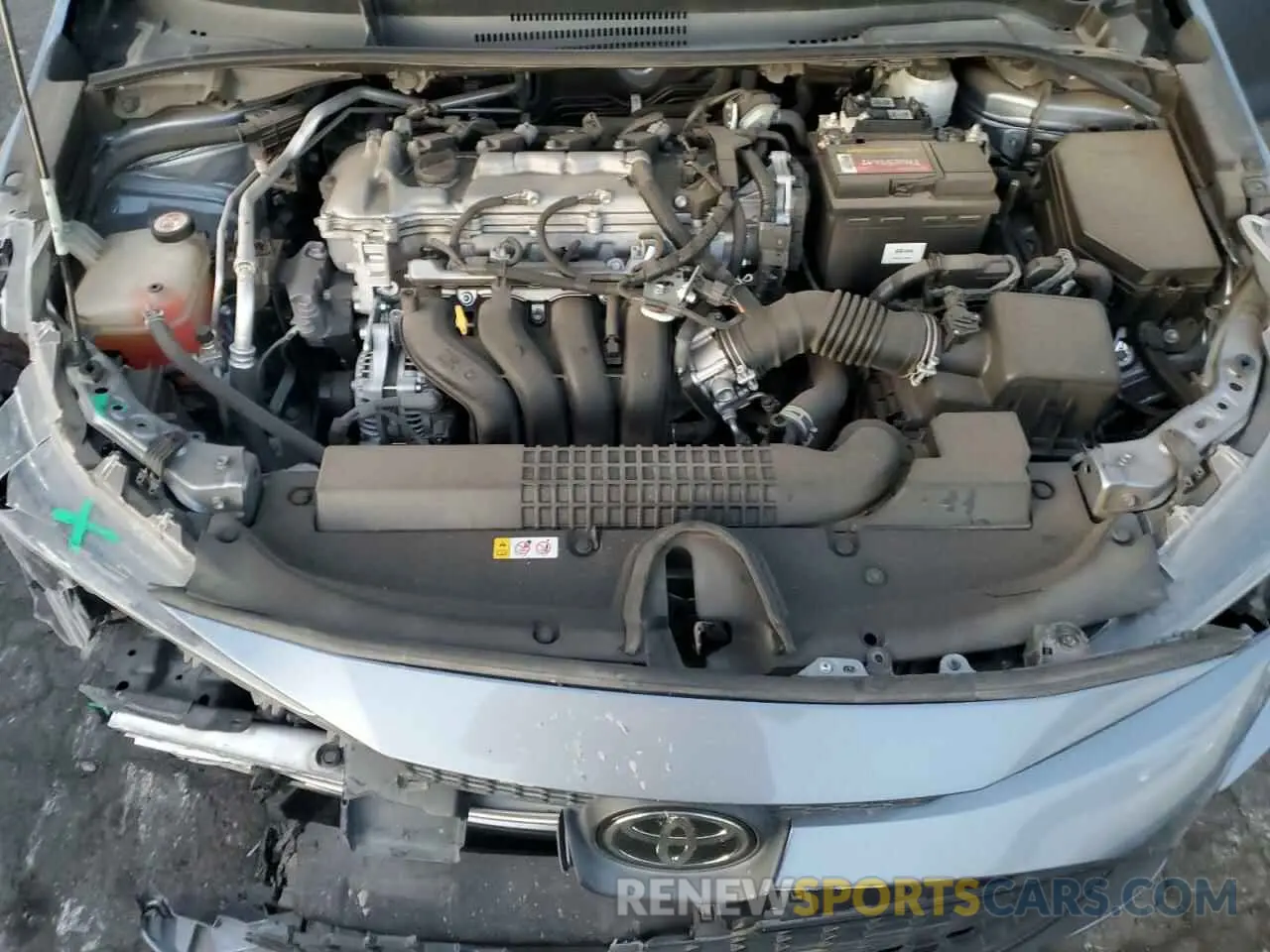 11 fotografías del automóvil dañado 5YFEPMAE4MP237170 TOYOTA COROLLA 2021