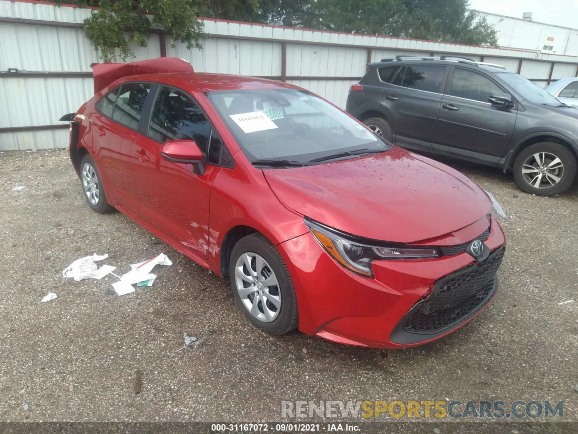 1 fotografías del automóvil dañado 5YFEPMAE4MP238030 TOYOTA COROLLA 2021