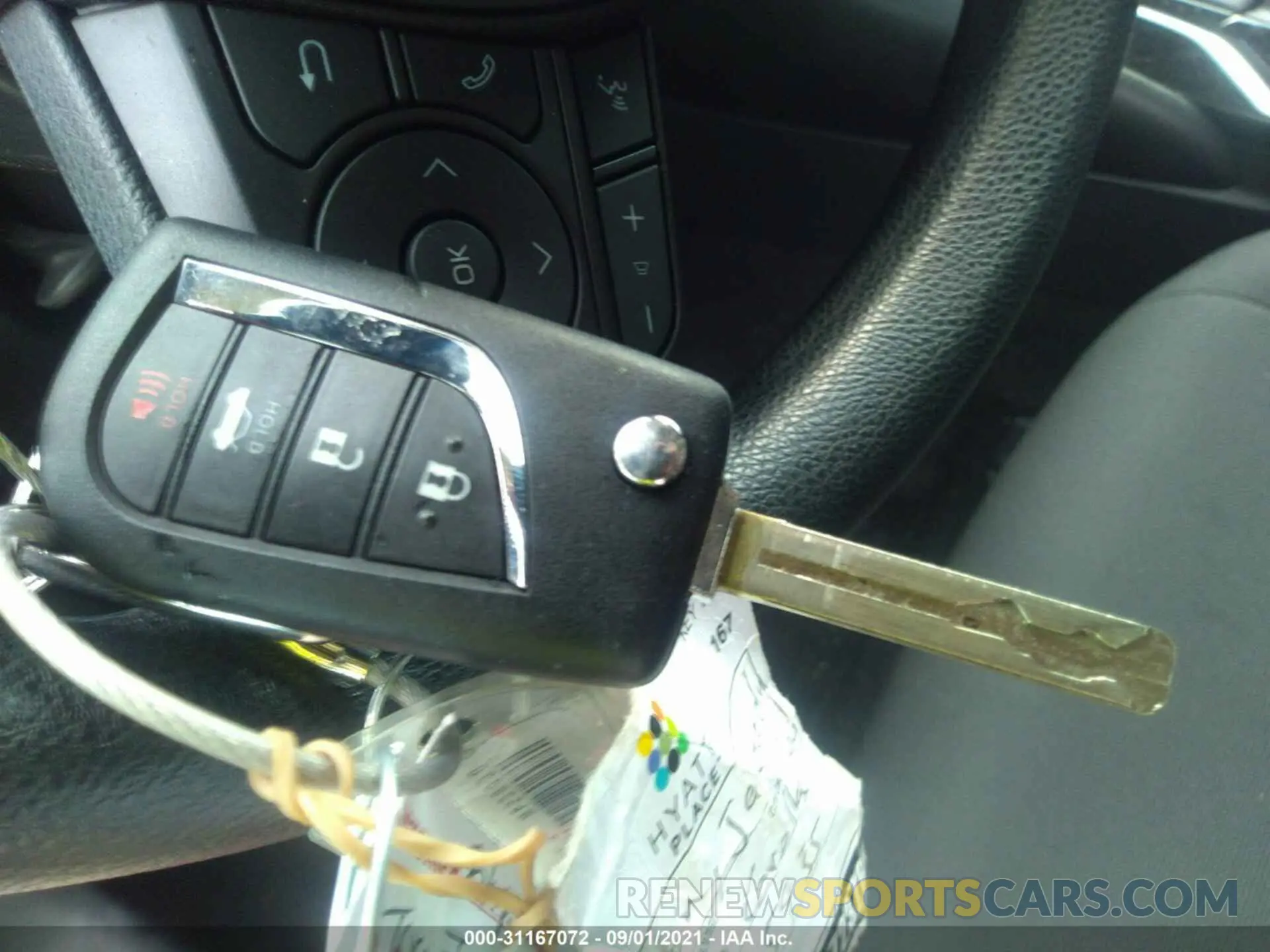 11 fotografías del automóvil dañado 5YFEPMAE4MP238030 TOYOTA COROLLA 2021