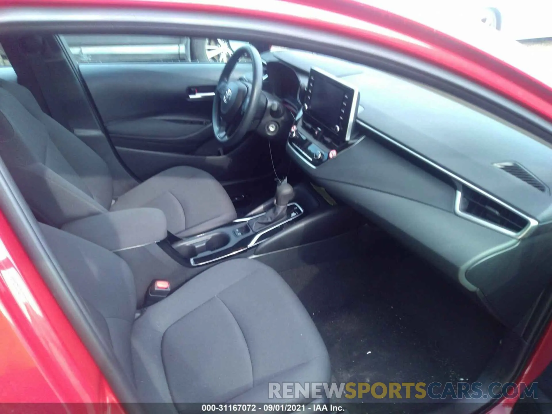 5 fotografías del automóvil dañado 5YFEPMAE4MP238030 TOYOTA COROLLA 2021