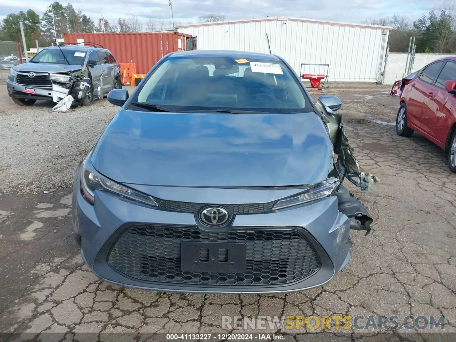 13 fotografías del automóvil dañado 5YFEPMAE4MP249660 TOYOTA COROLLA 2021