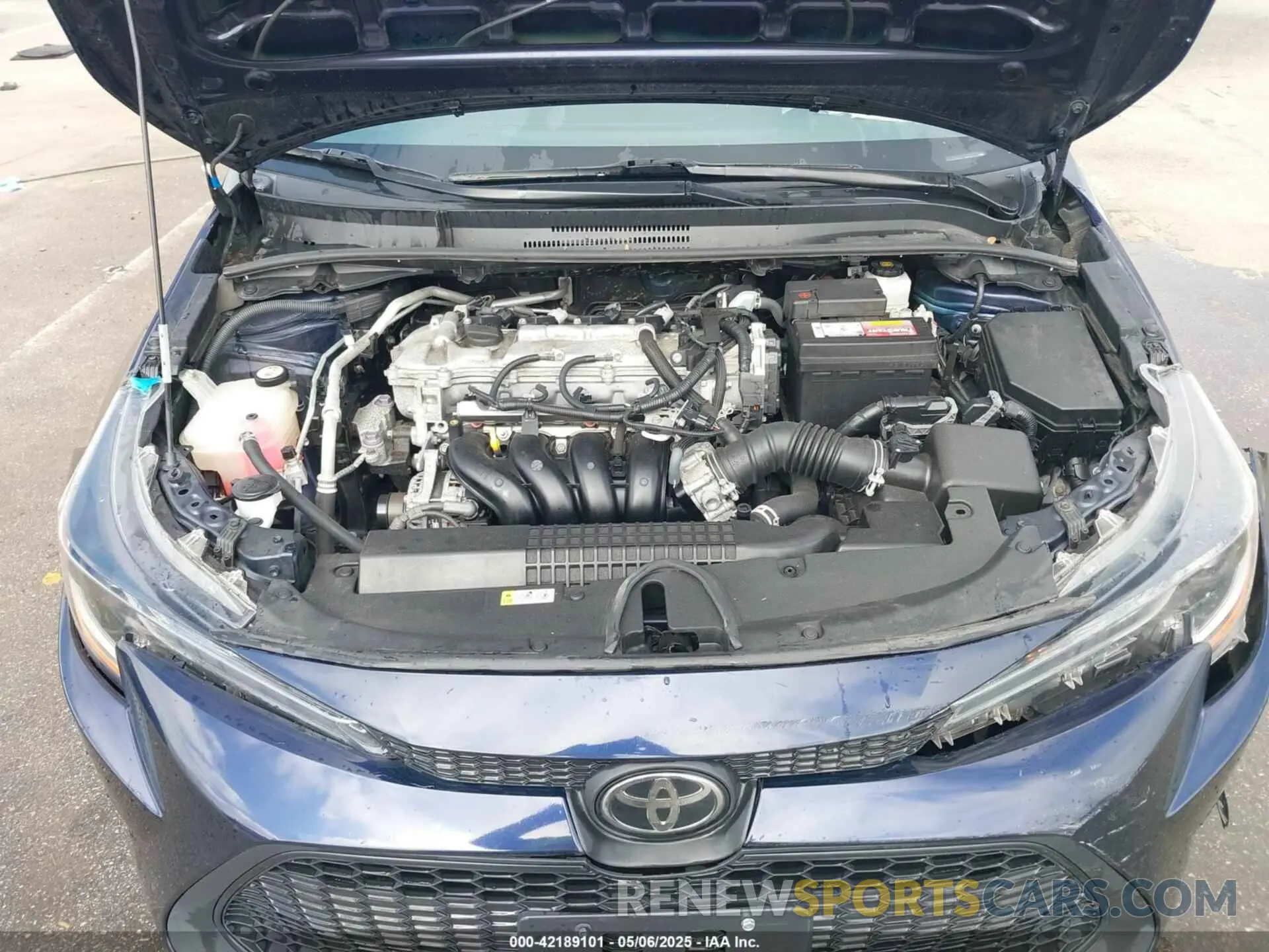 10 fotografías del automóvil dañado 5YFEPMAE4MP260948 TOYOTA COROLLA 2021
