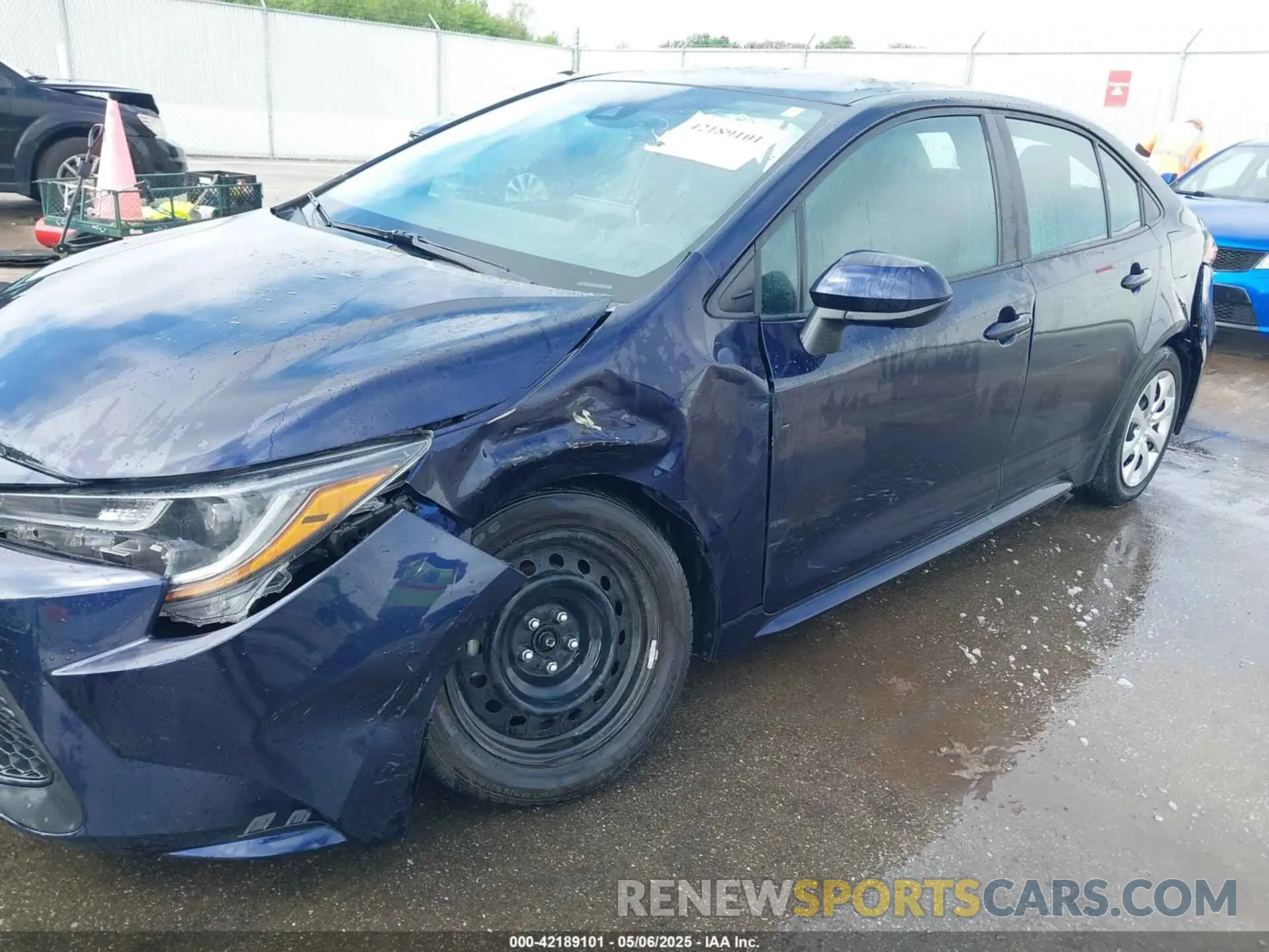 6 fotografías del automóvil dañado 5YFEPMAE4MP260948 TOYOTA COROLLA 2021