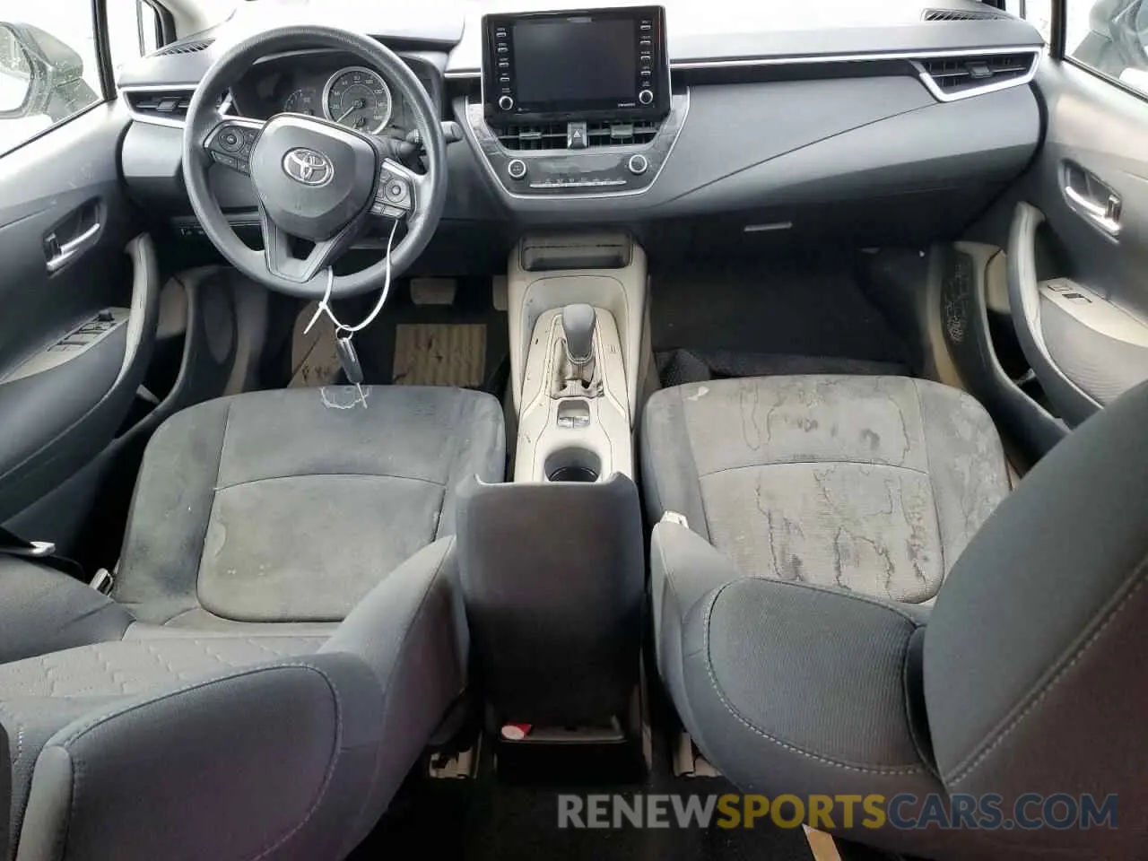 8 fotografías del automóvil dañado 5YFEPMAE4MP261422 TOYOTA COROLLA 2021