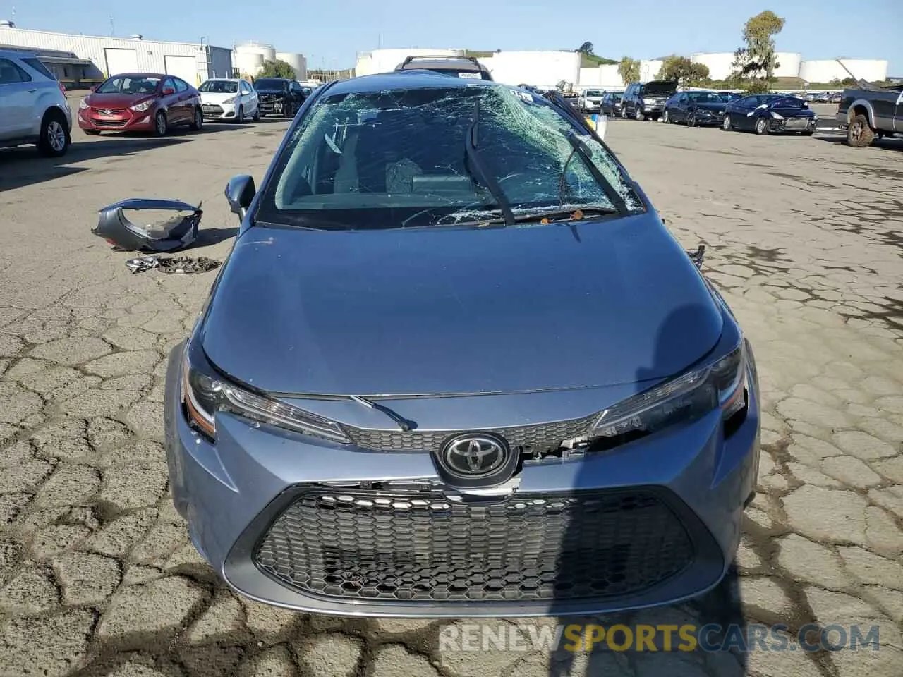 5 fotografías del automóvil dañado 5YFEPMAE4MP267852 TOYOTA COROLLA 2021