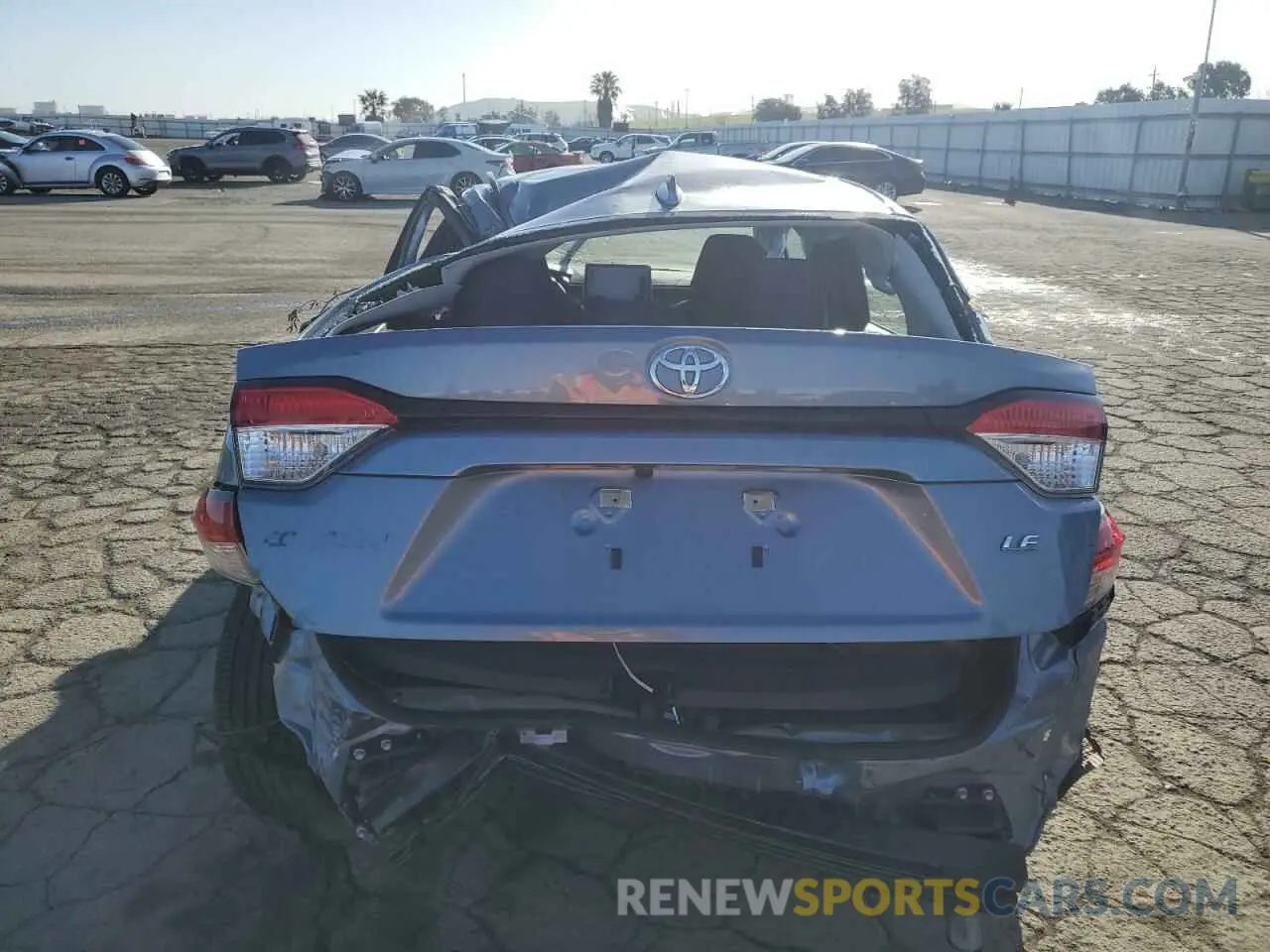 6 fotografías del automóvil dañado 5YFEPMAE4MP267852 TOYOTA COROLLA 2021
