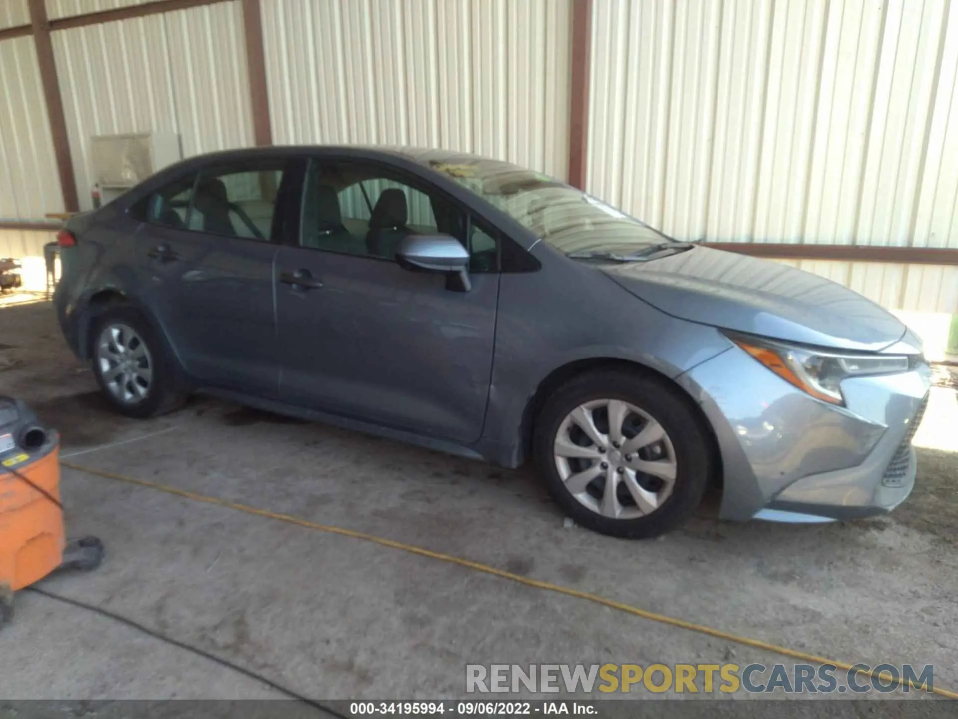 1 fotografías del automóvil dañado 5YFEPMAE4MP269309 TOYOTA COROLLA 2021