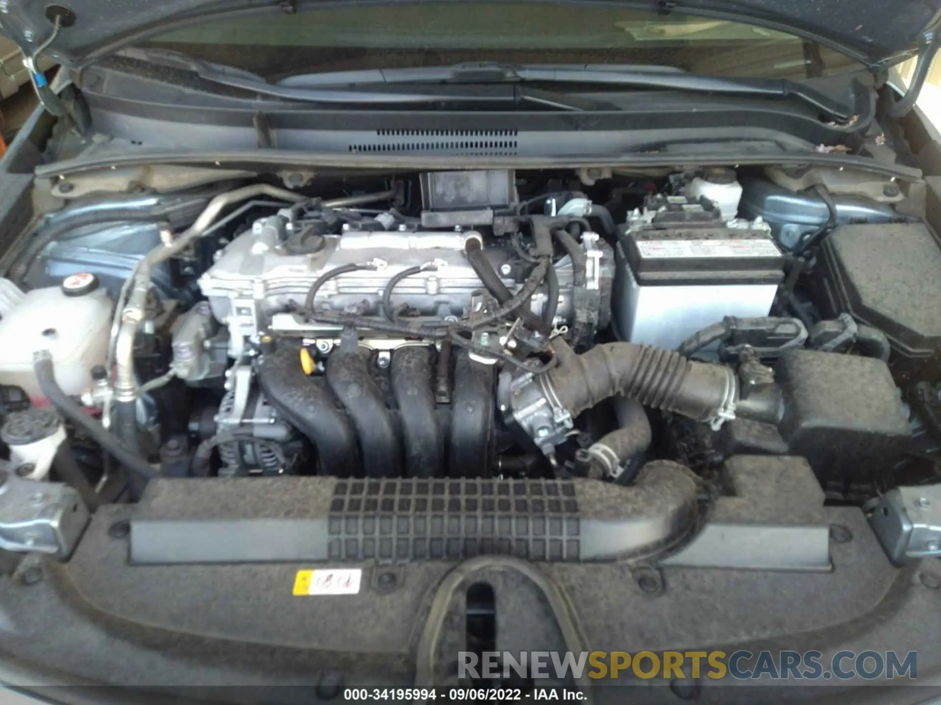 10 fotografías del automóvil dañado 5YFEPMAE4MP269309 TOYOTA COROLLA 2021