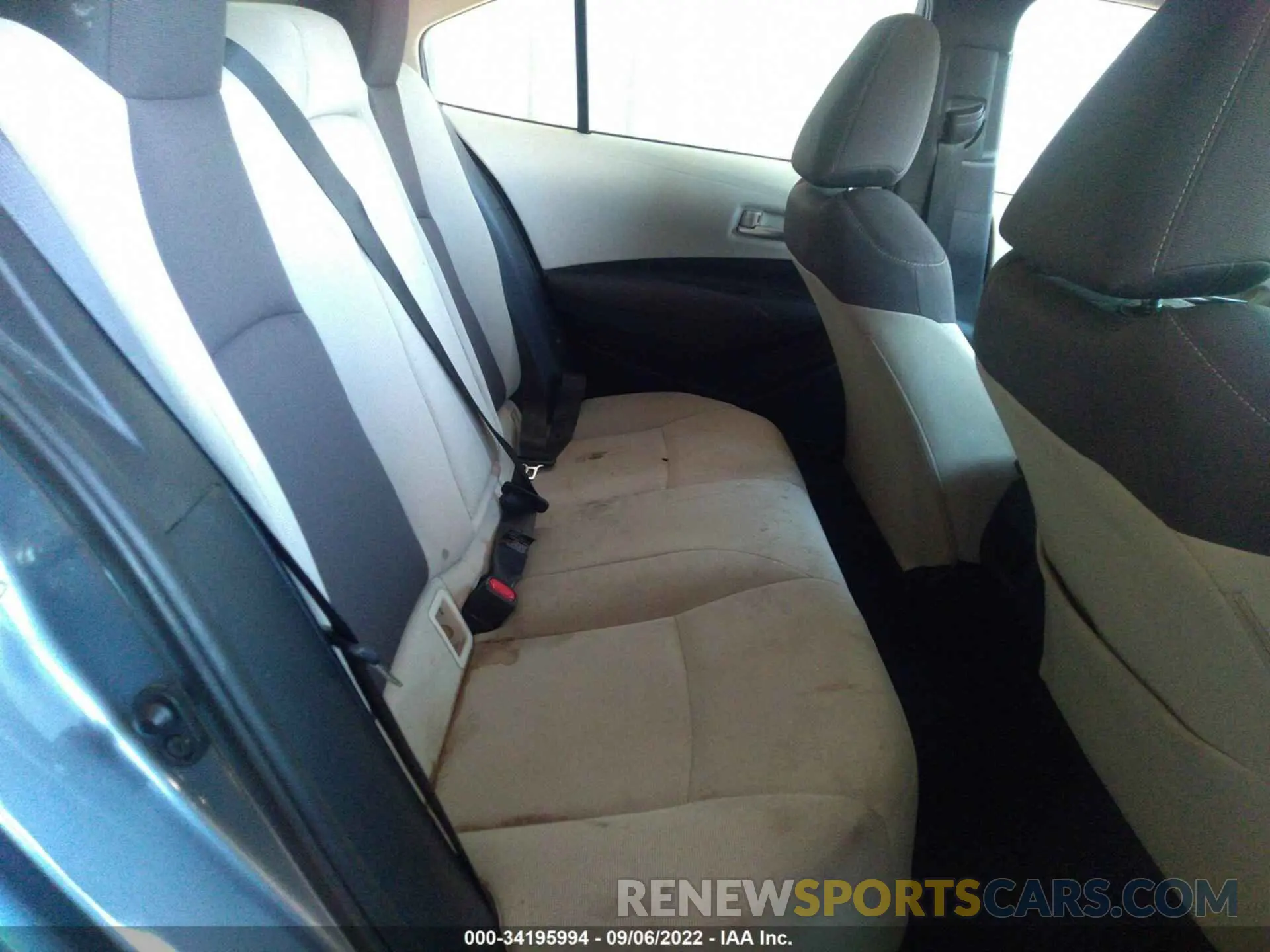8 fotografías del automóvil dañado 5YFEPMAE4MP269309 TOYOTA COROLLA 2021