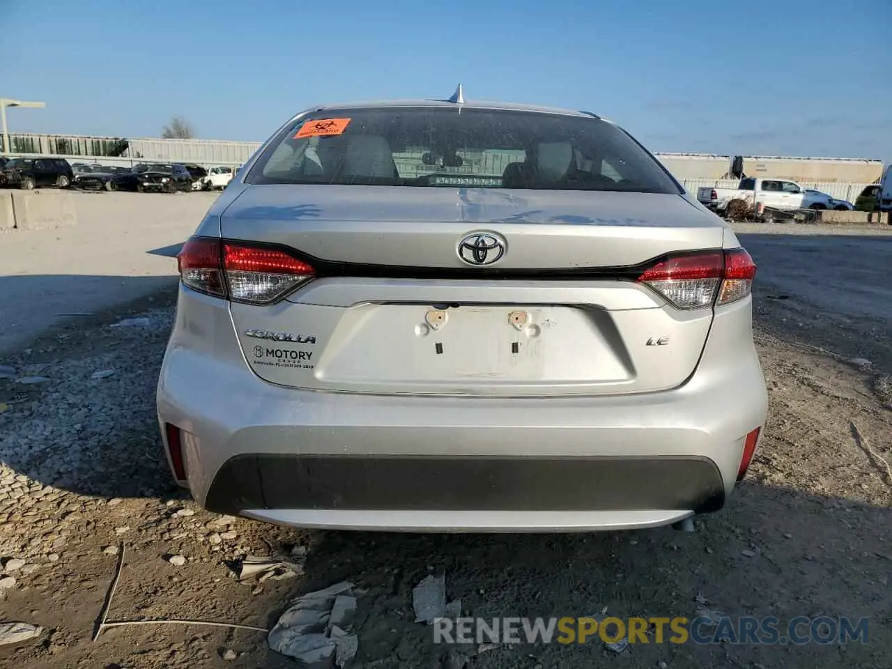 6 fotografías del automóvil dañado 5YFEPMAE5MP149714 TOYOTA COROLLA 2021
