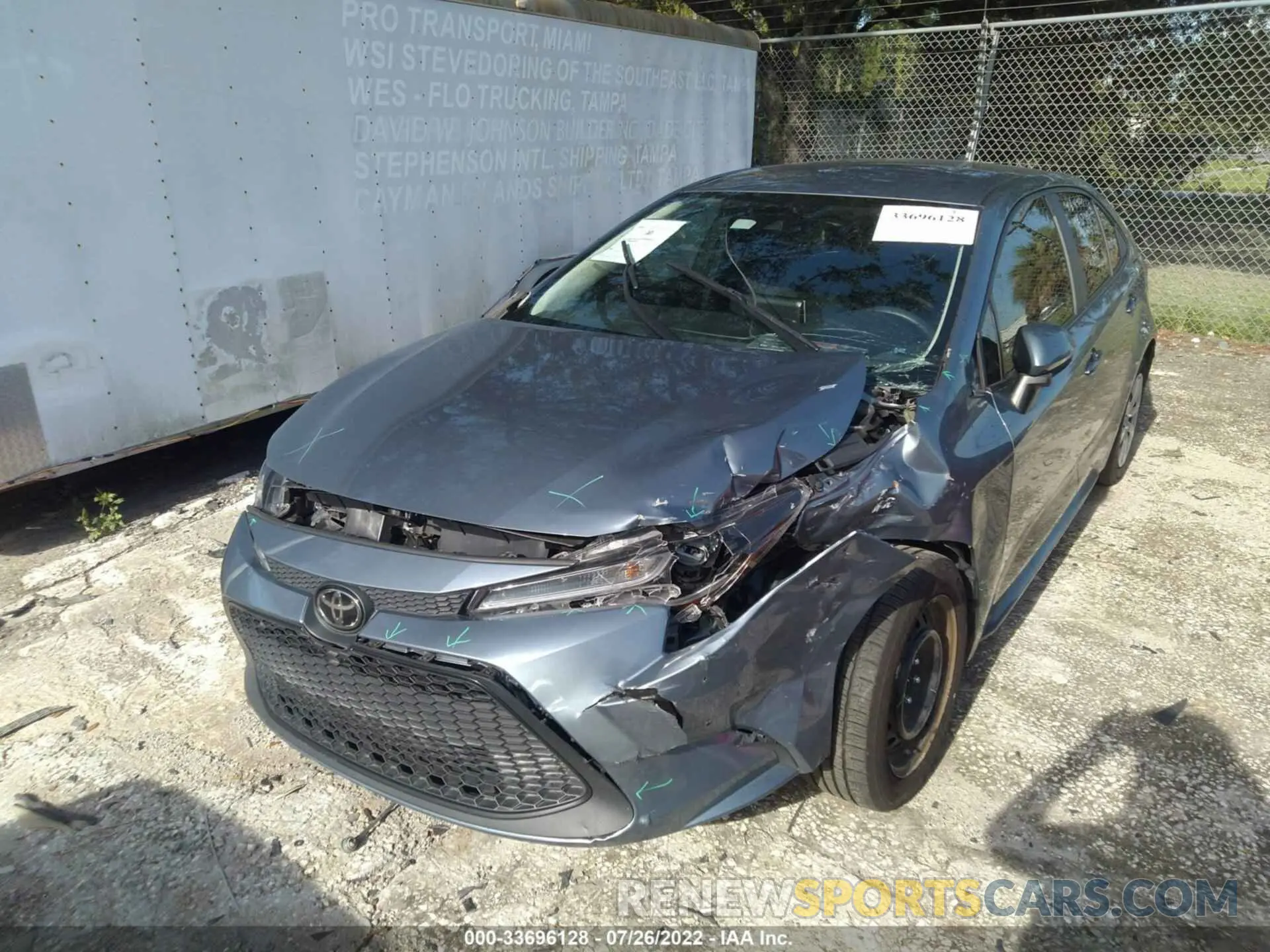 6 fotografías del automóvil dañado 5YFEPMAE5MP152449 TOYOTA COROLLA 2021