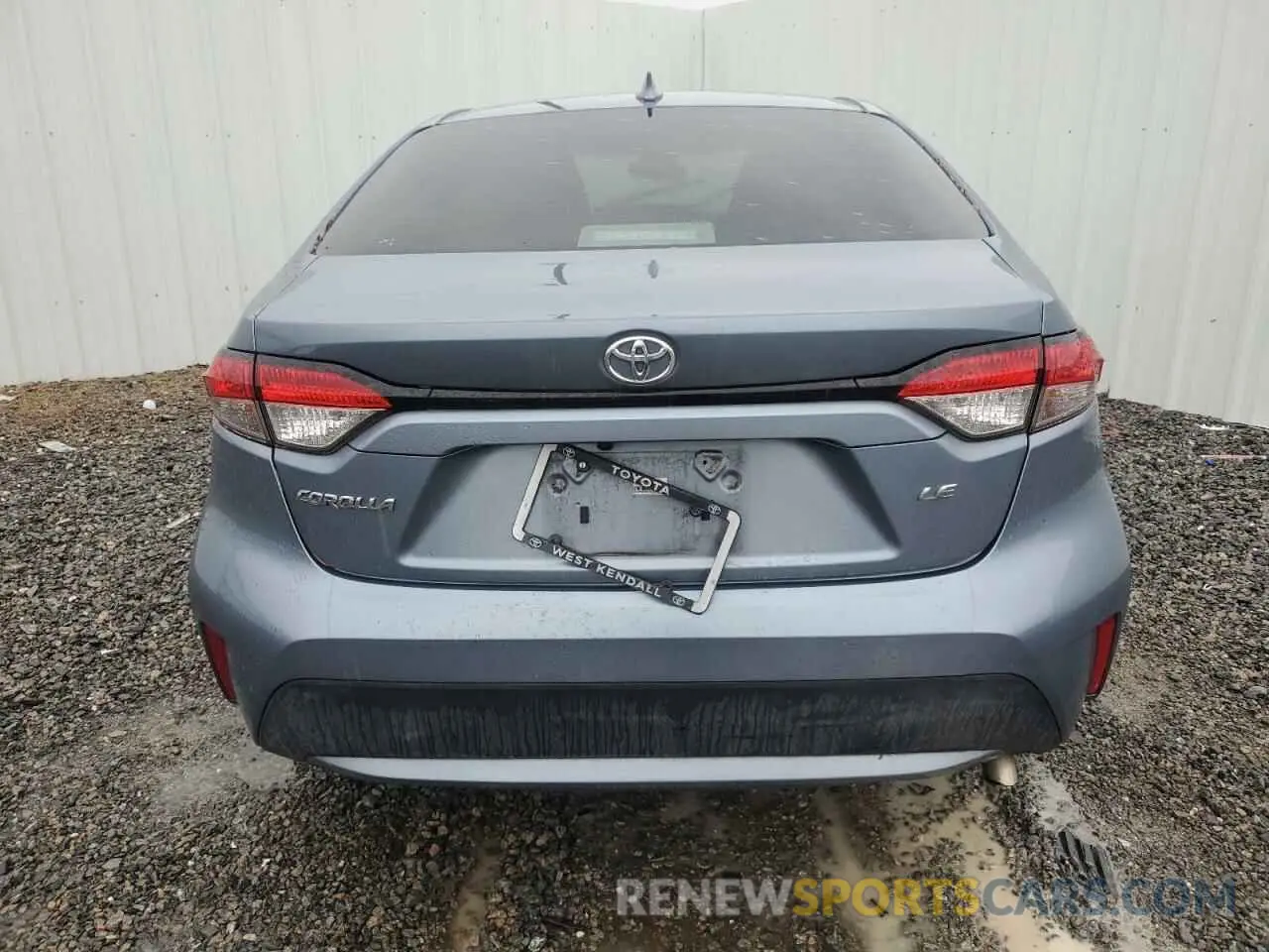 6 fotografías del automóvil dañado 5YFEPMAE5MP155142 TOYOTA COROLLA 2021