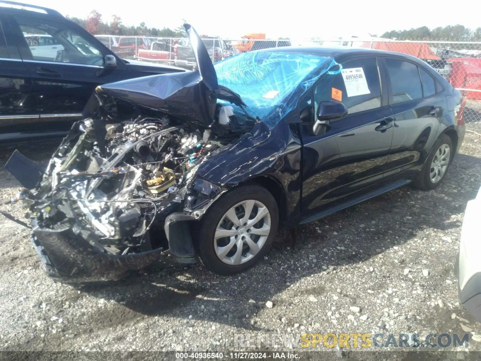 2 fotografías del automóvil dañado 5YFEPMAE5MP155898 TOYOTA COROLLA 2021