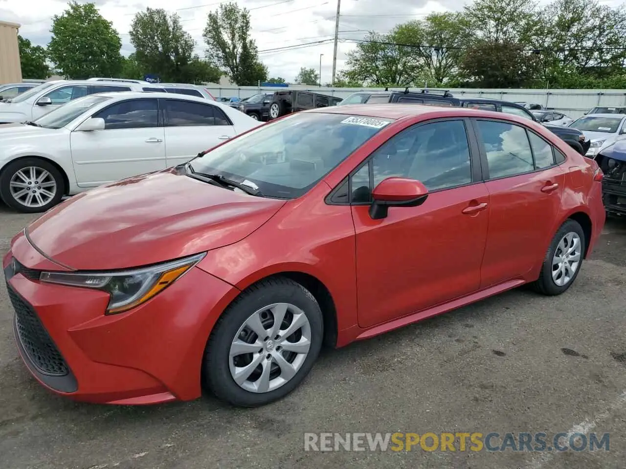 1 fotografías del automóvil dañado 5YFEPMAE5MP159174 TOYOTA COROLLA 2021