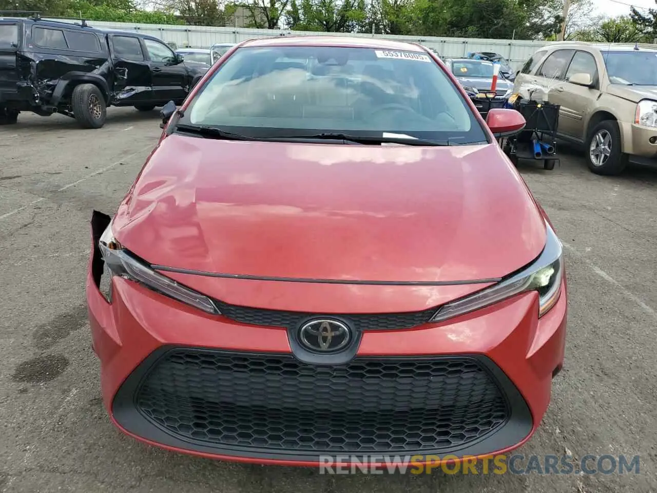 5 fotografías del automóvil dañado 5YFEPMAE5MP159174 TOYOTA COROLLA 2021
