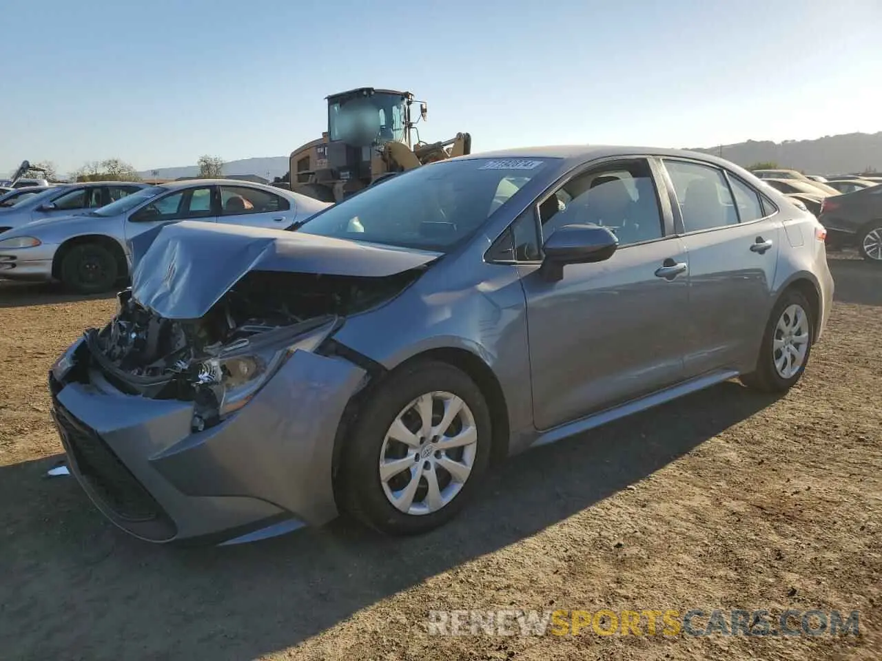 1 fotografías del automóvil dañado 5YFEPMAE5MP161300 TOYOTA COROLLA 2021