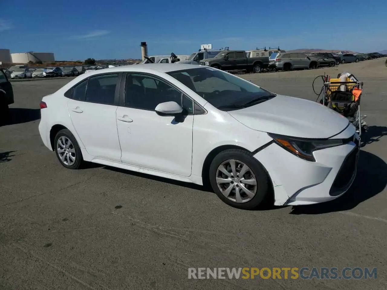 4 fotografías del automóvil dañado 5YFEPMAE5MP165492 TOYOTA COROLLA 2021